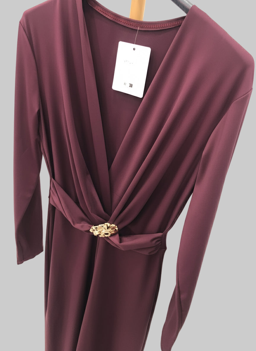 Tuta Greta Elegante con Dettaglio Oro - Jumpsuit Donna