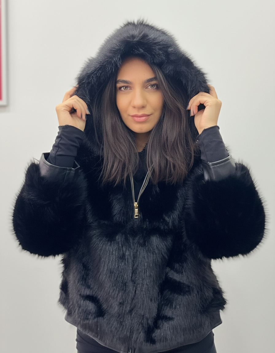 Giubbotto ecopelliccia Mía