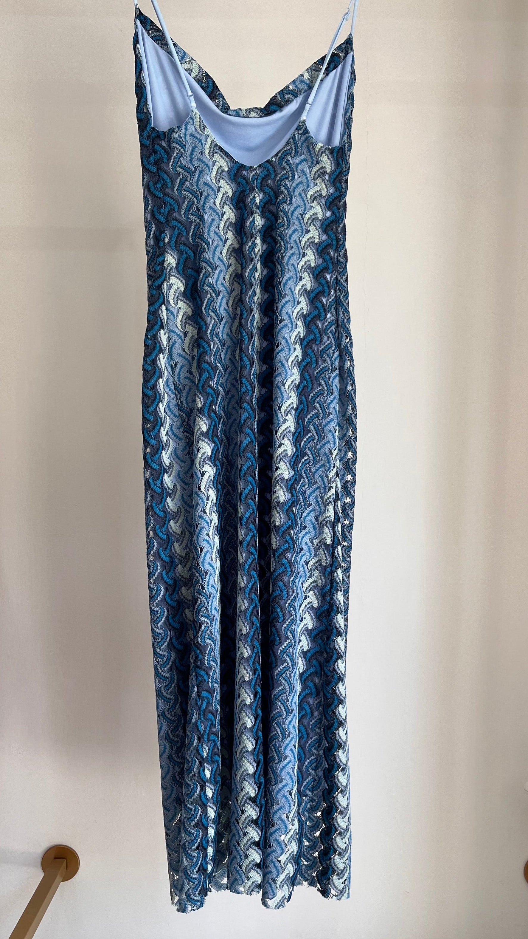 Vestito Nerea – Abito Midi in Pizzo Blu