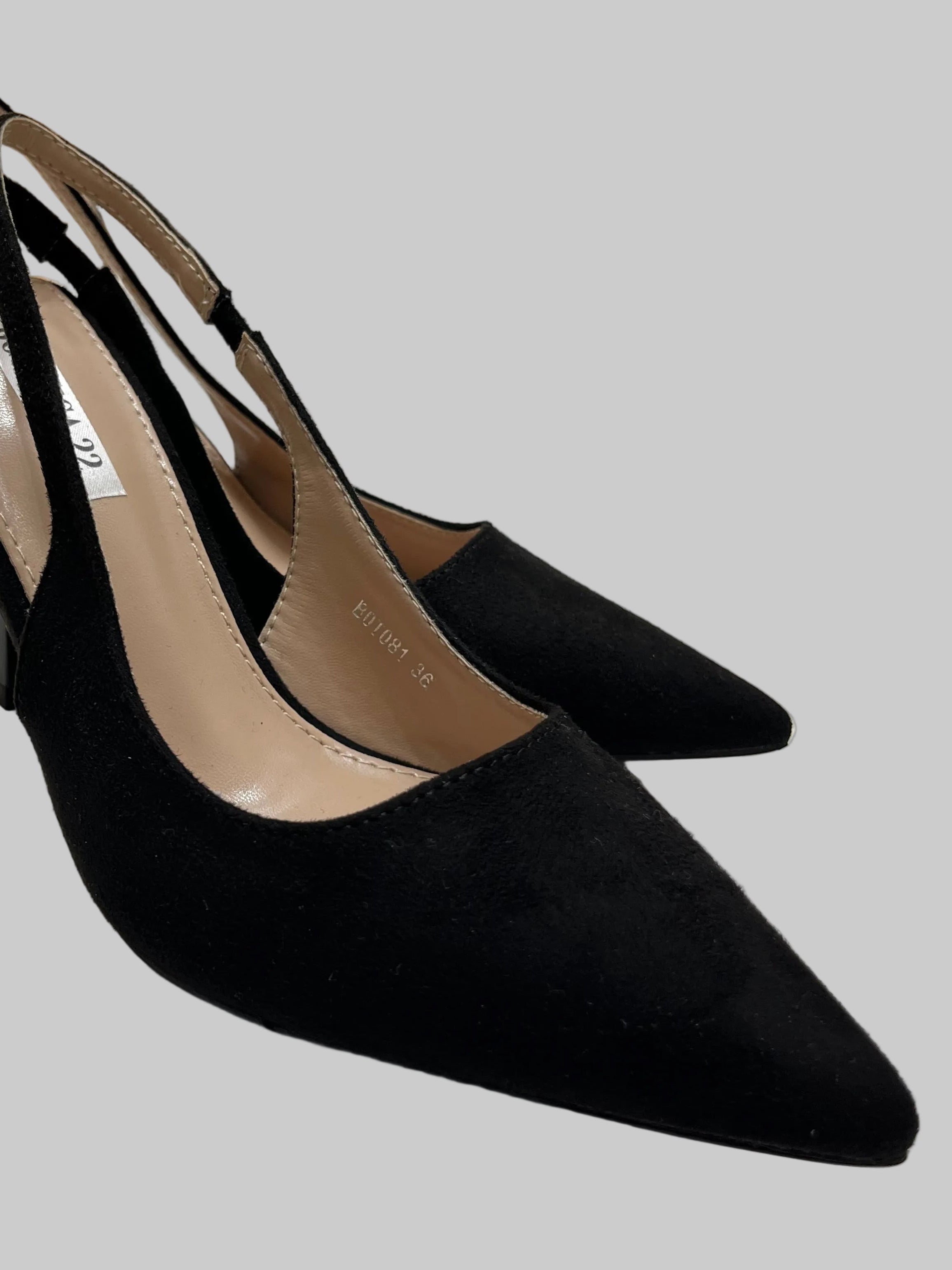 Slingback Kate – Décolleté in Suede con Tacco 8 cm
