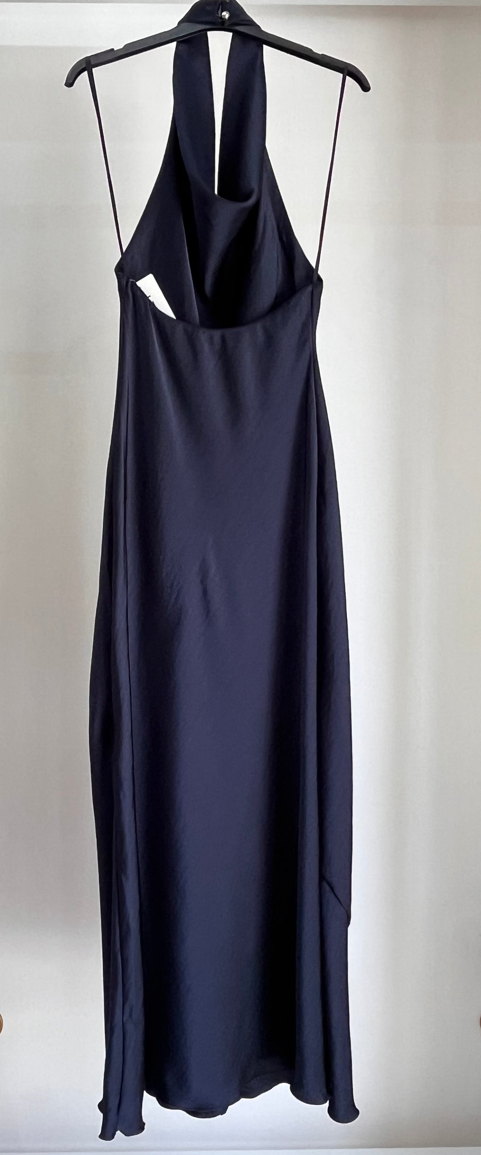 Vestito Cleo — Abito Lungo in Raso Collo Halter