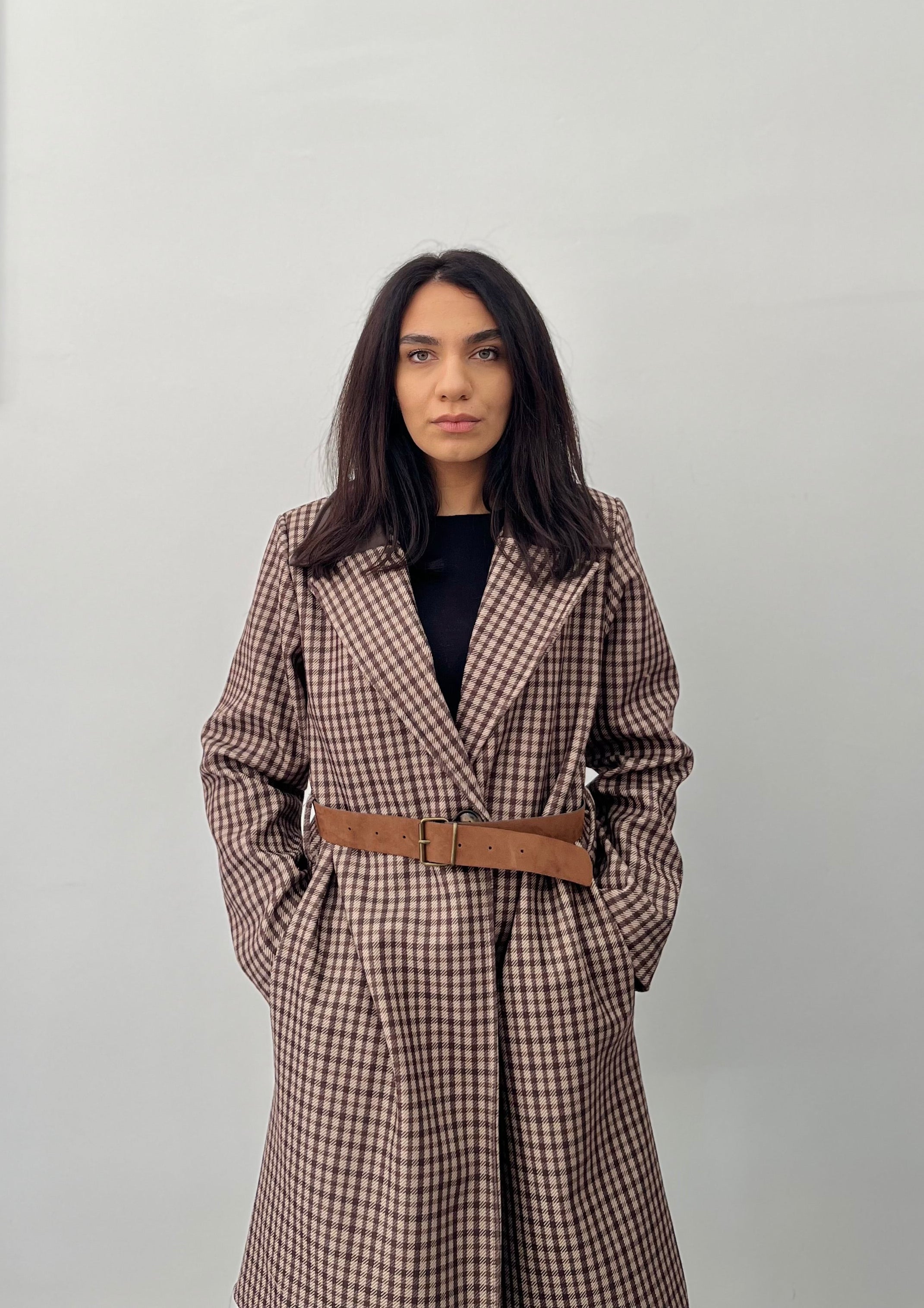 Trench Audrey con Dettagli Ecopelle - Cappotto Elegante Donna