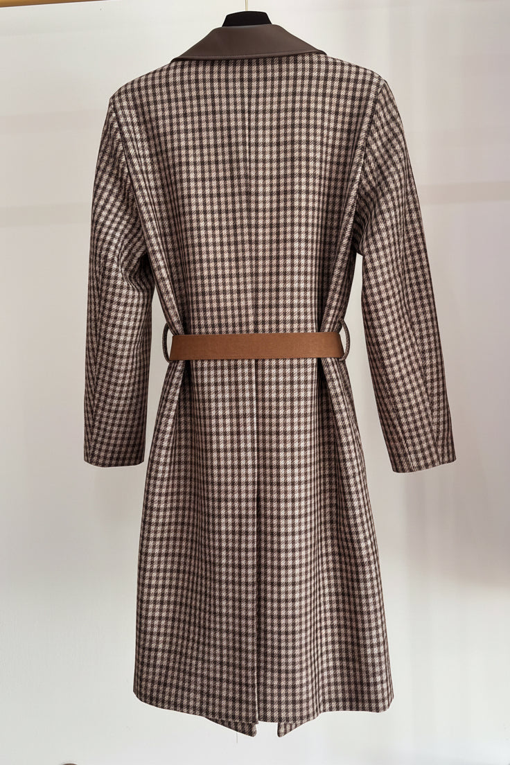 Trench Basilea – Quadri Tartan con Cintura