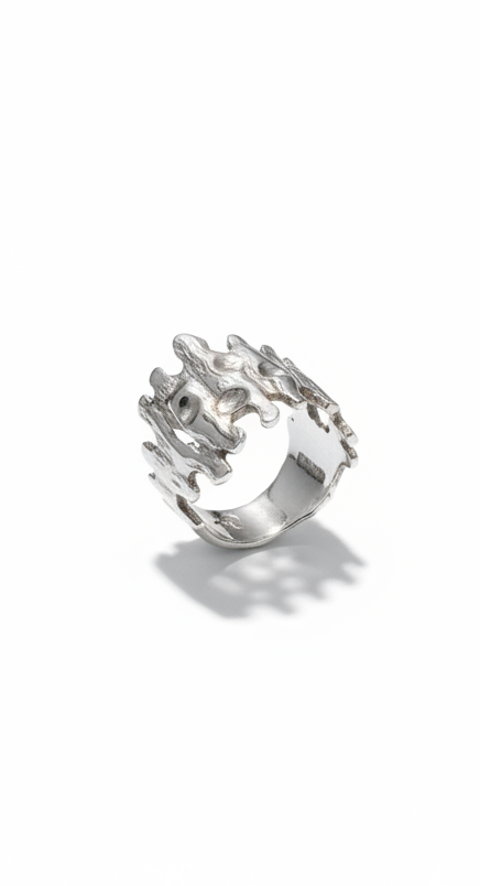 Anello Siviglia - Anello Design Scultoreo | Gioiello Artistico Moderno