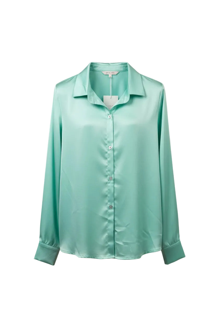 Camicia in Satin Primavera – Bliss Womens Wear