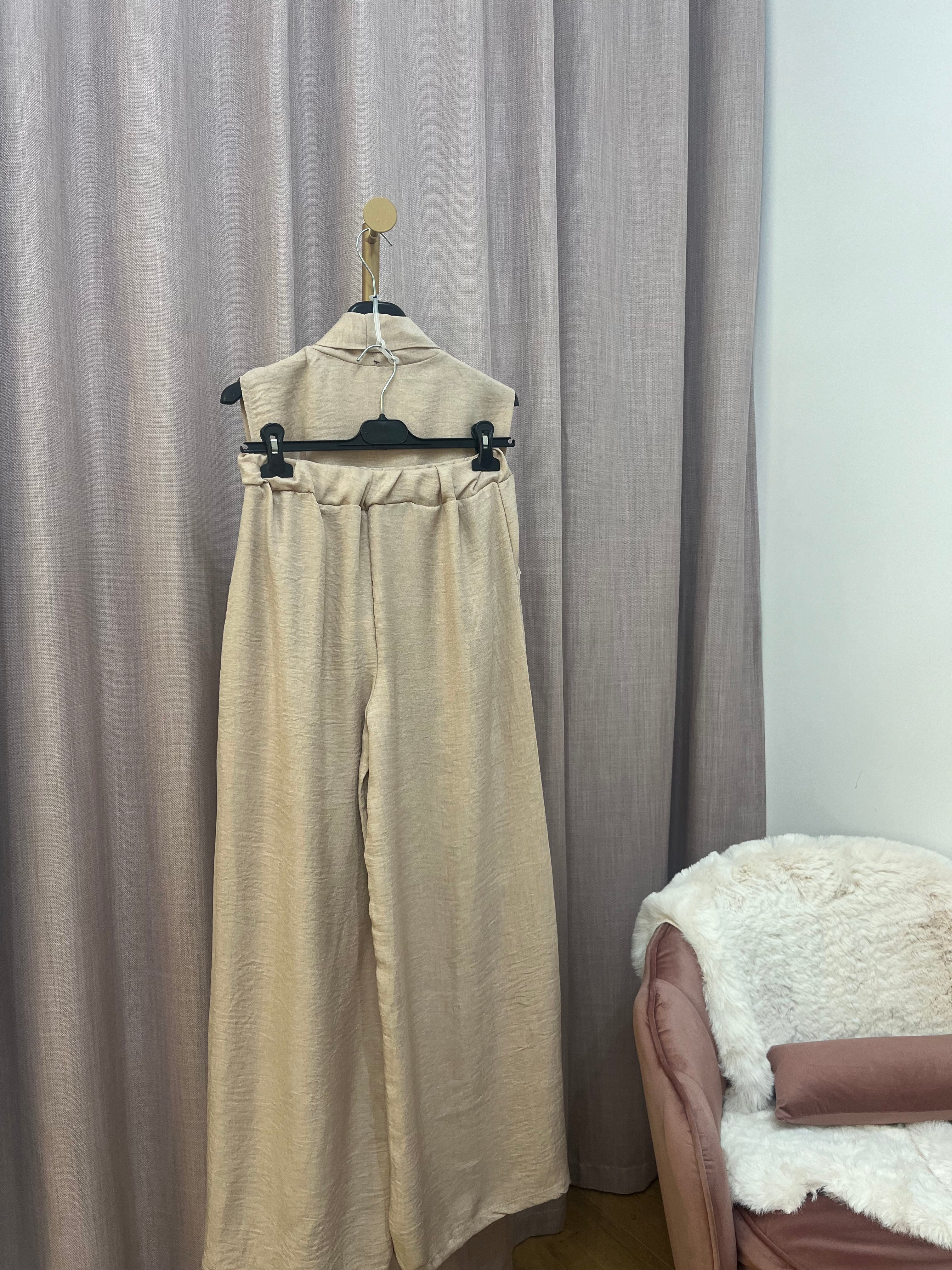 Coordinato Letizia – Gilet con Cintura e Pantalone | Taglia Unica