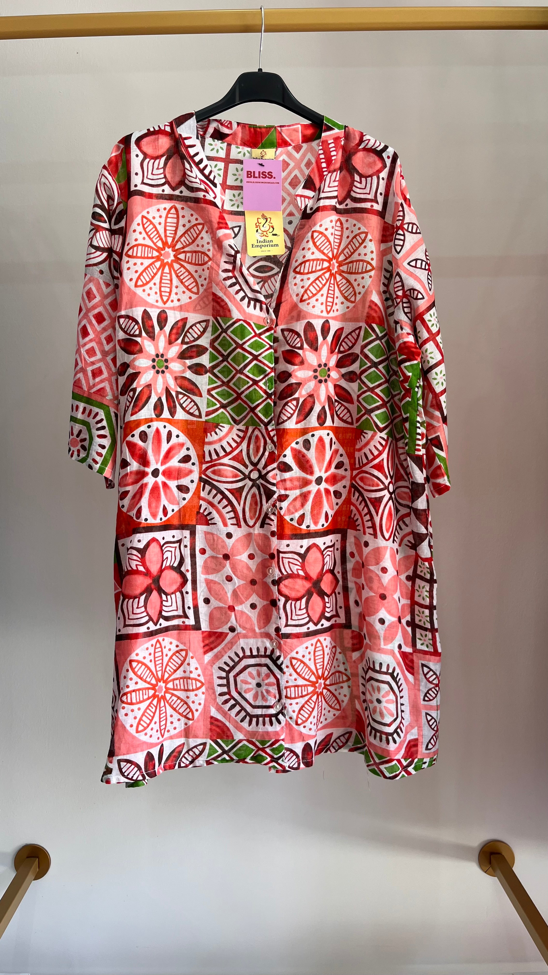 Camicia Mare Catania – Copricostume Donna Stampa Maiolica