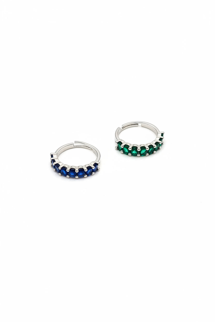 Anello Anastasia - Anello Veretta Eternity | Fedina con Cristalli Argento