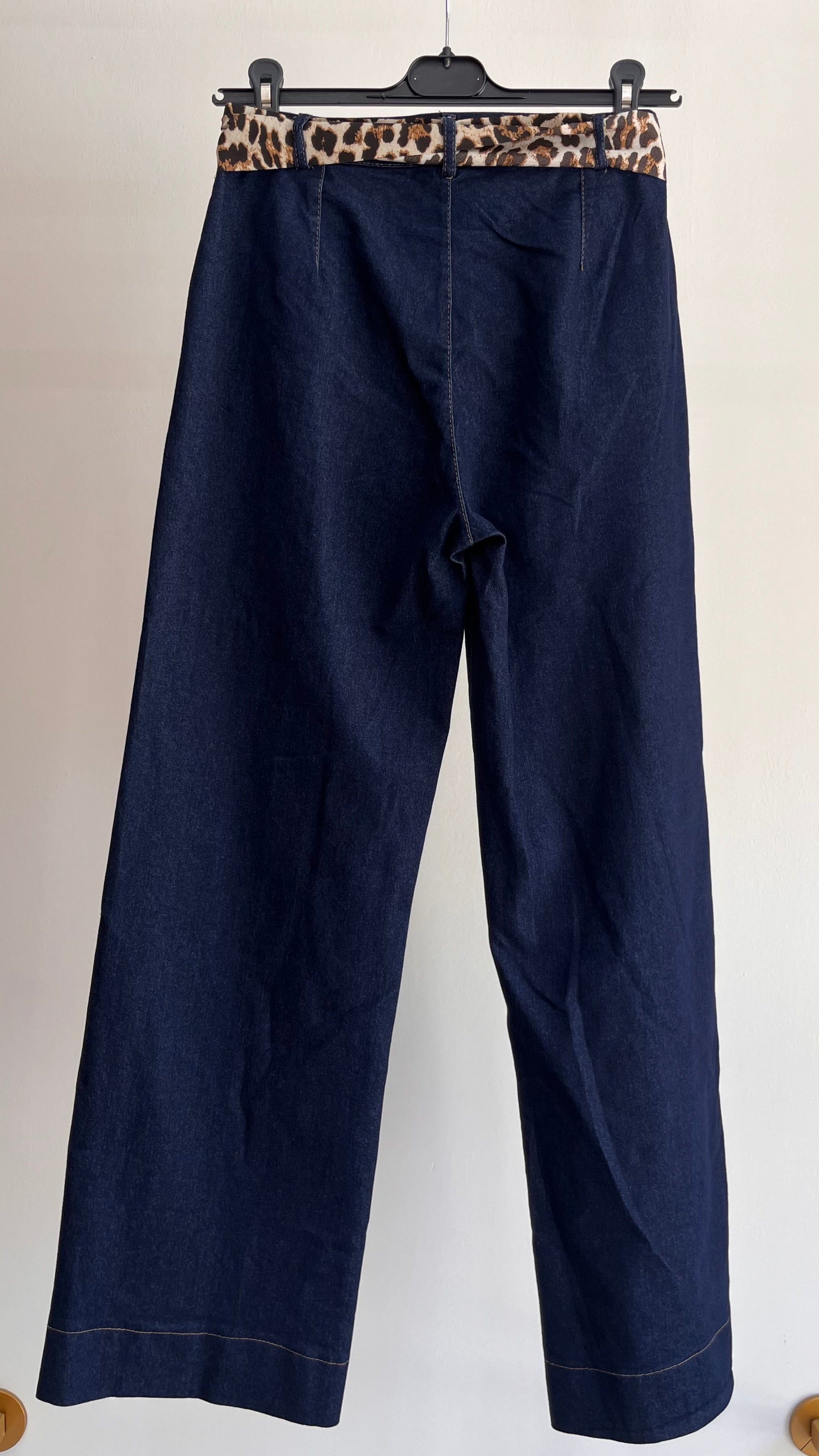 Jeans Pina - Pantalone Denim con Cintura in Fantasia