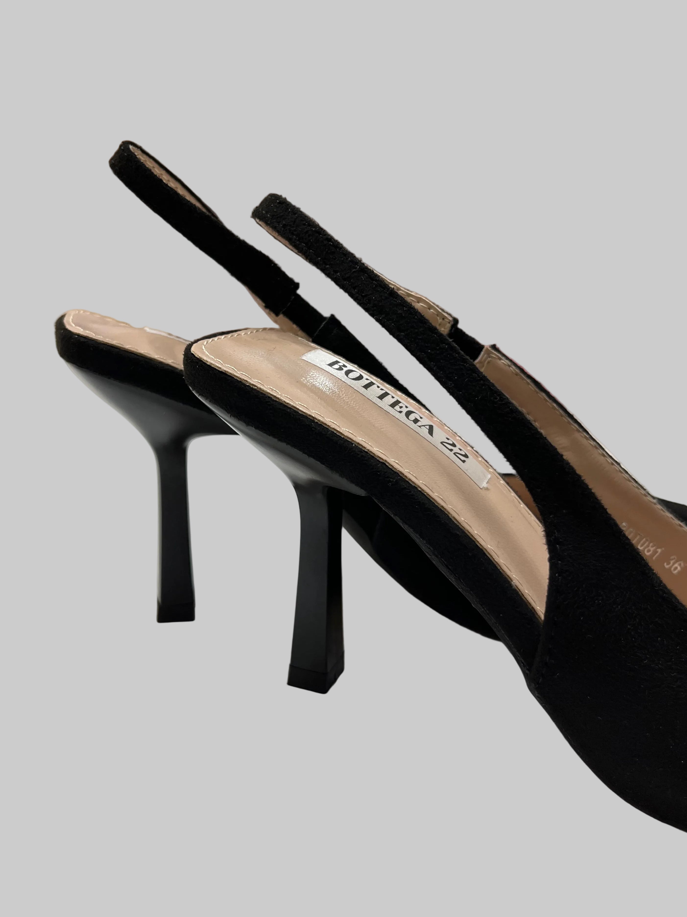 Slingback Kate – Décolleté in Suede con Tacco 8 cm