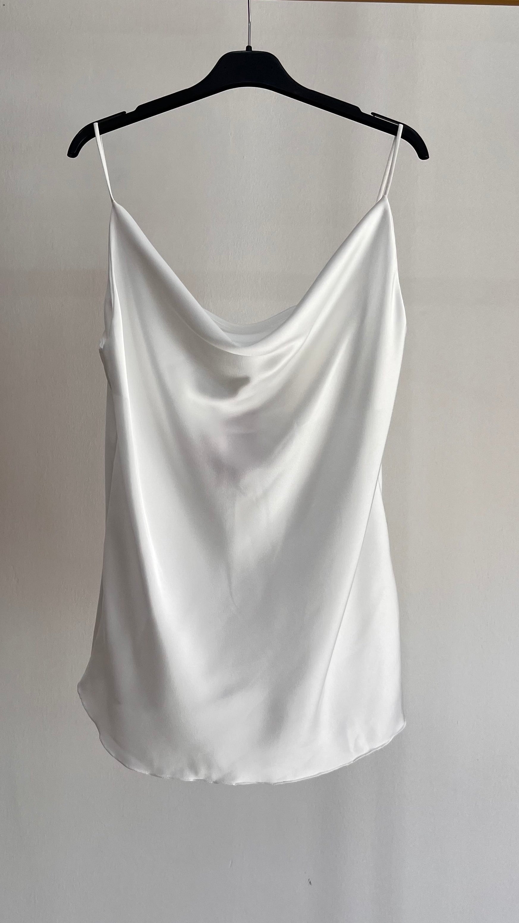 Top Letizia – Top Satinato con Scollo a Cascata