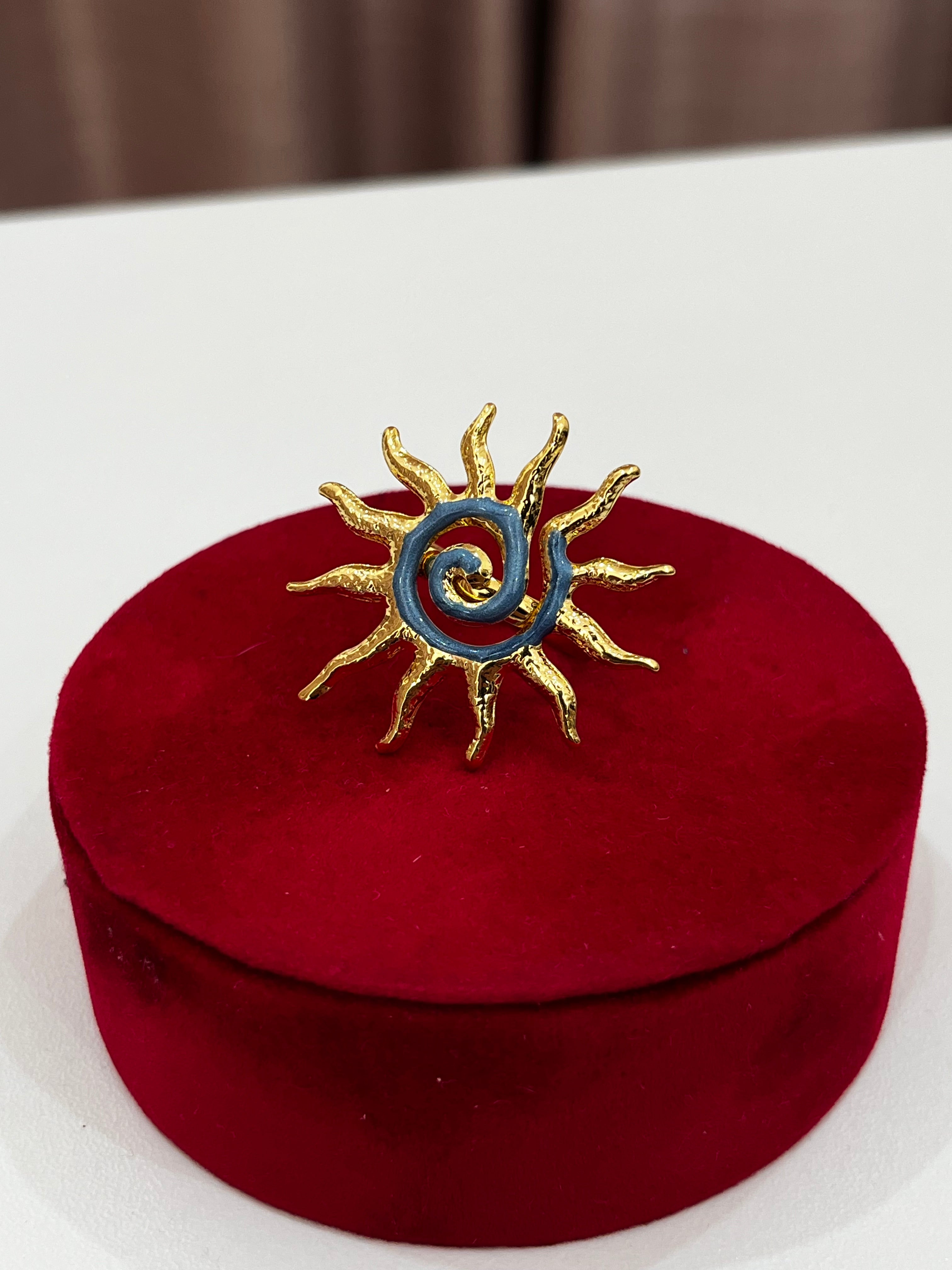 Anello Soledad – Anello Donna con Pietra Blu Elegante