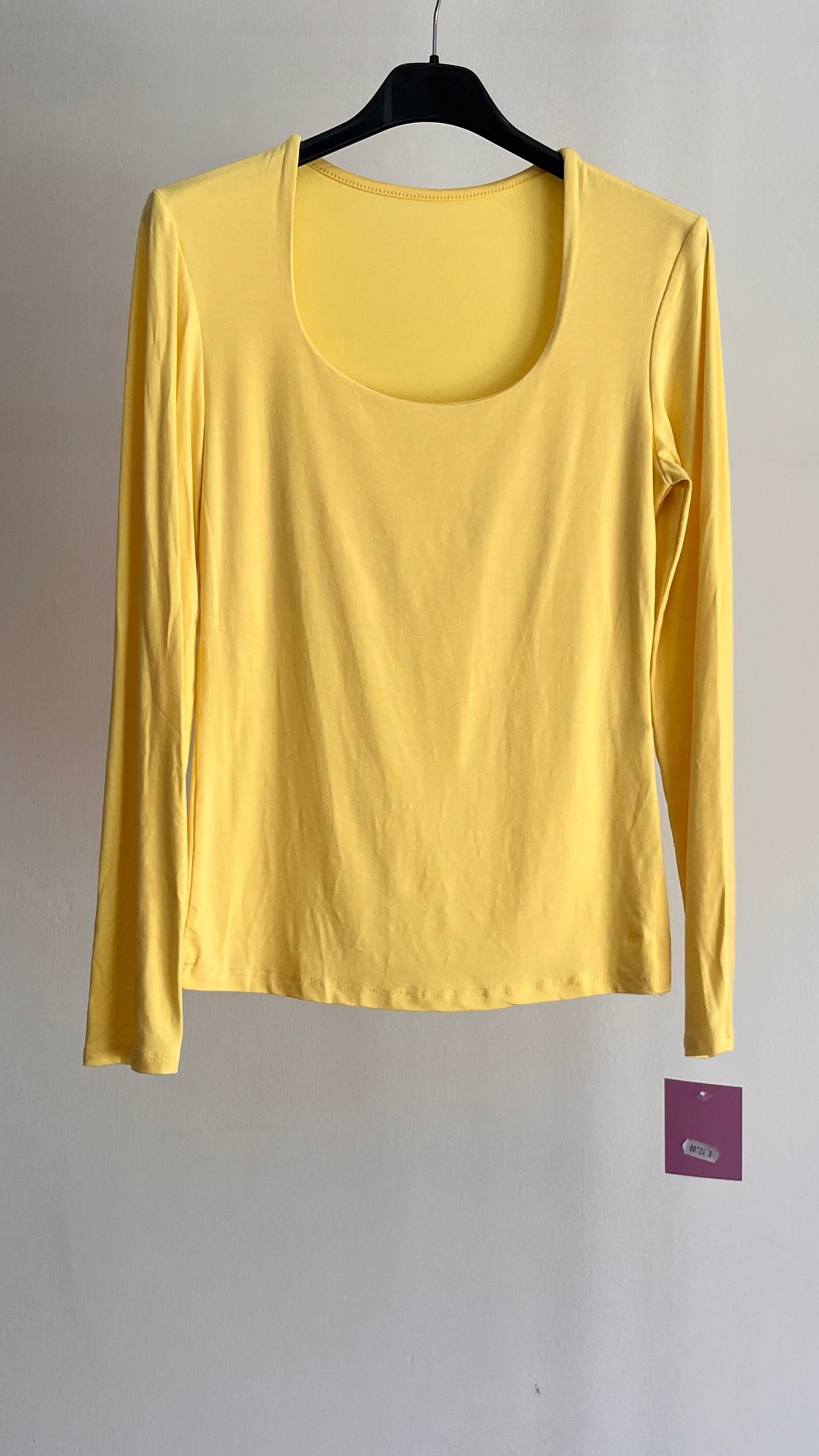 Maglia Laura – Top a Manica Lunga con Scollo Squadrato
