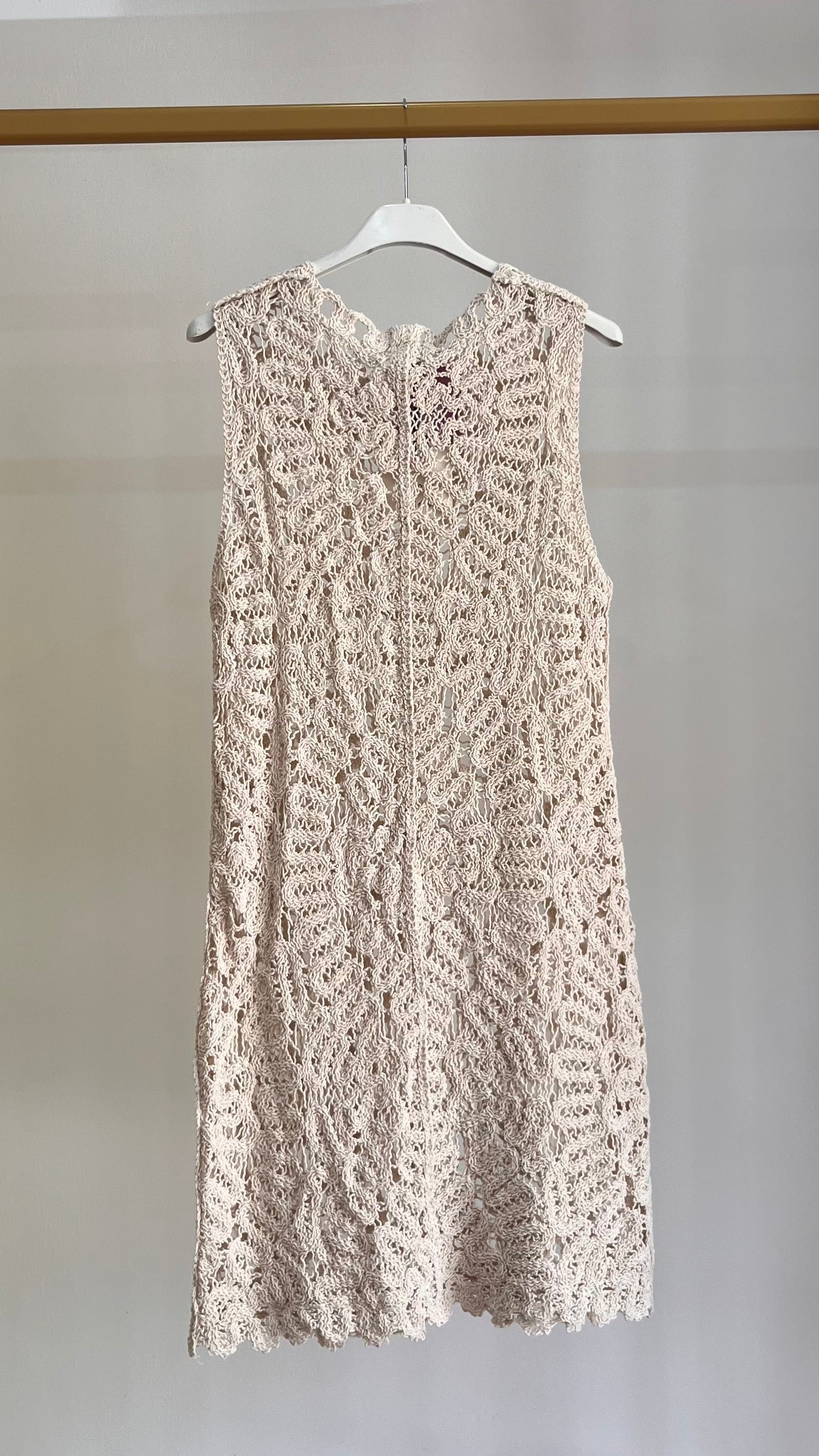 Copricostume Nerea - Abito corto in pizzo crochet