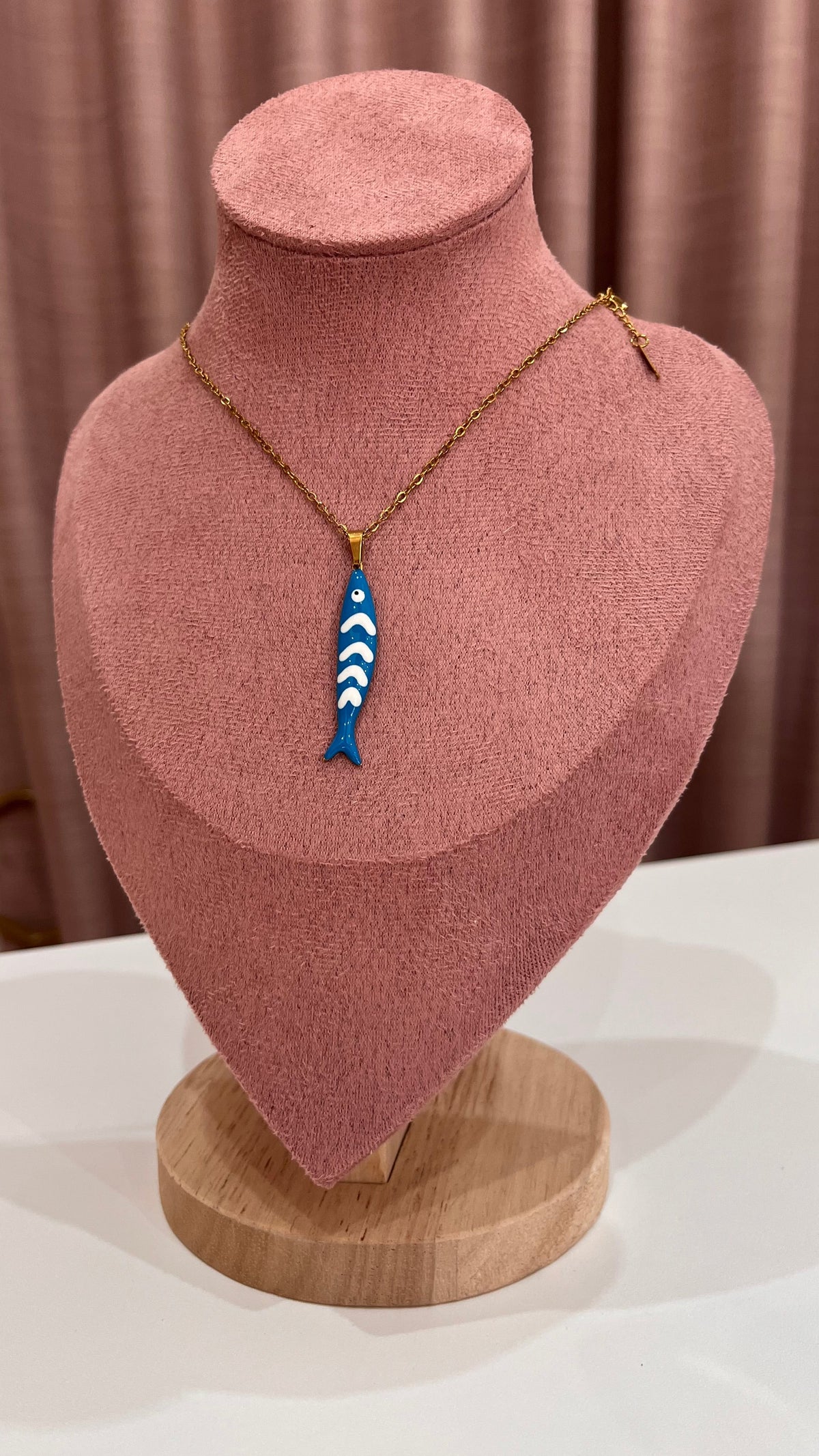 Collana Ivana – Catenina Gold con Ciondolo Pesce