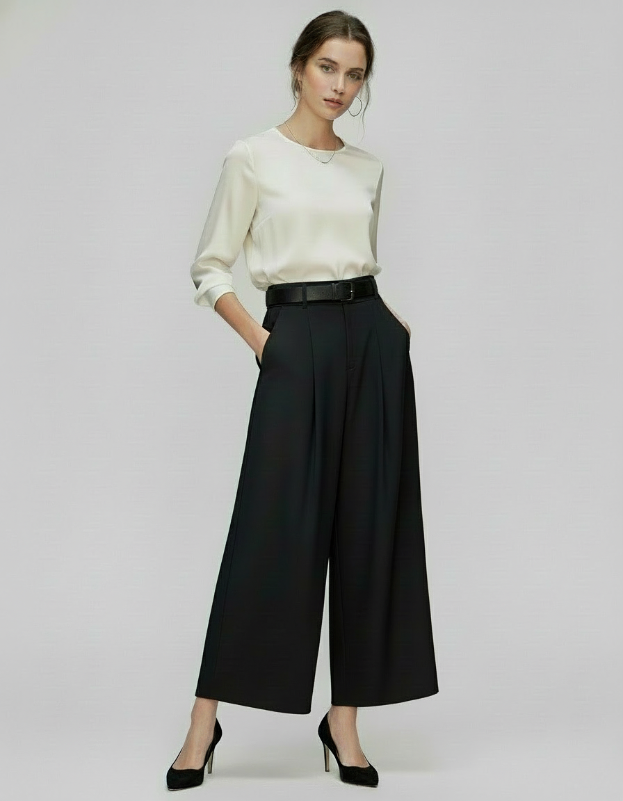 Pantalone Tiziana - Pantalone Effetto Gonna