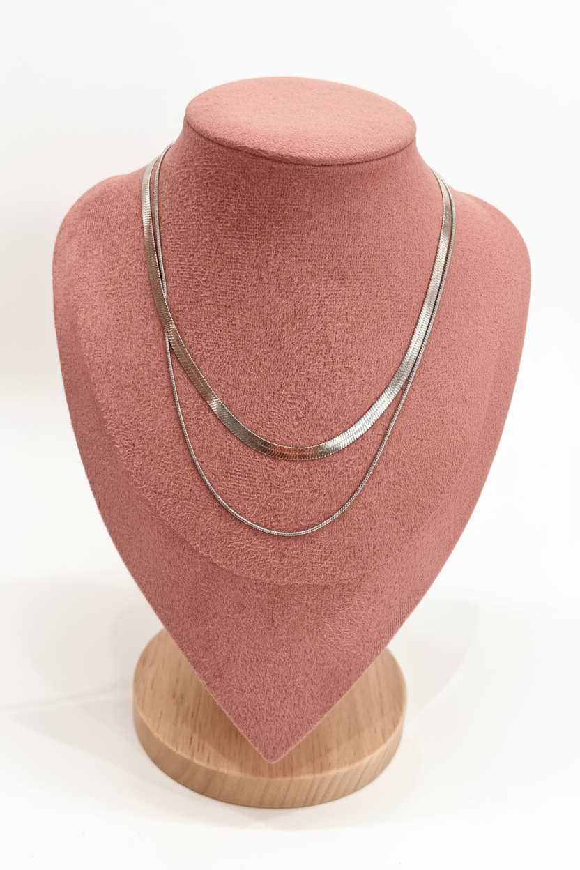Collana Fabrizia – Doppio Filo Snake in Argento