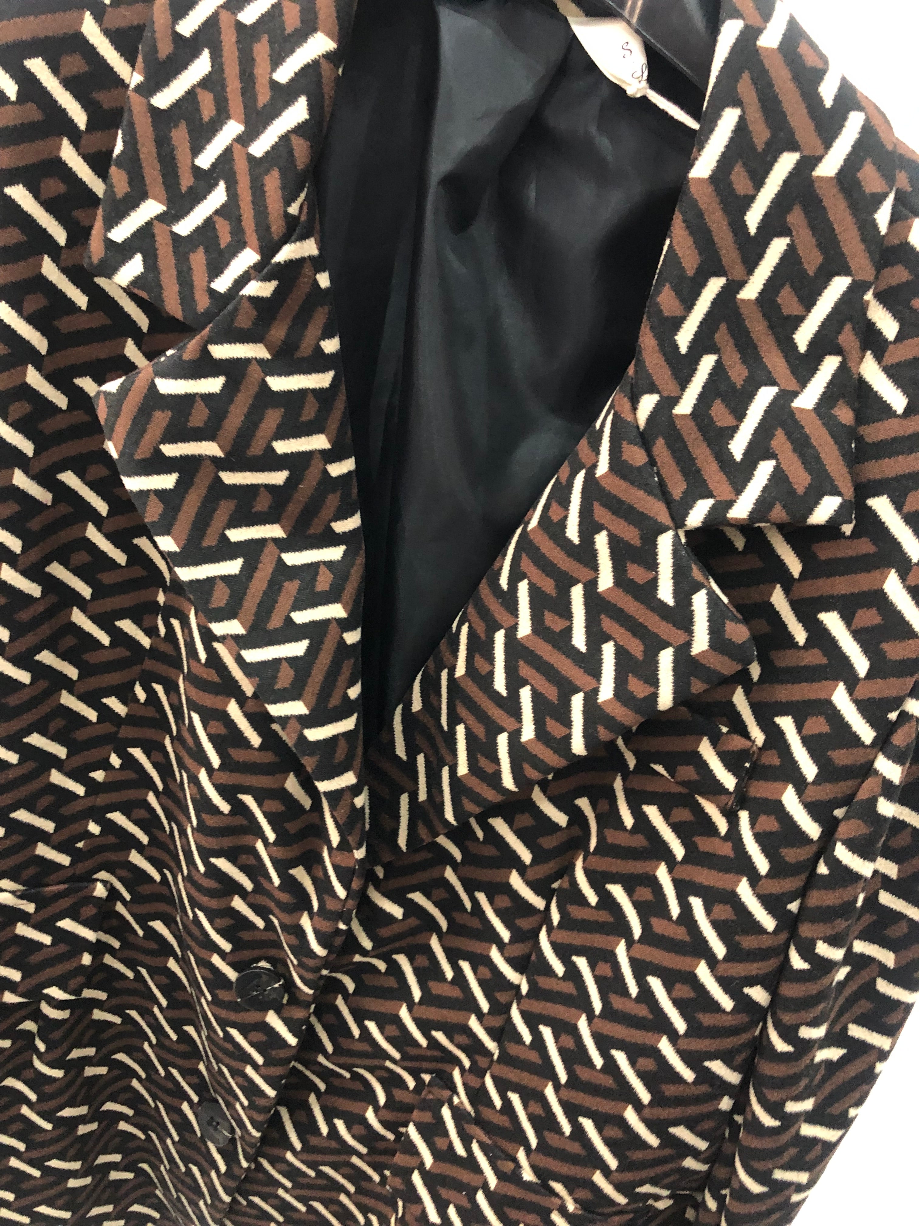 Blazer Giorgia Oversize Fantasia Geometrica - Giacca Donna