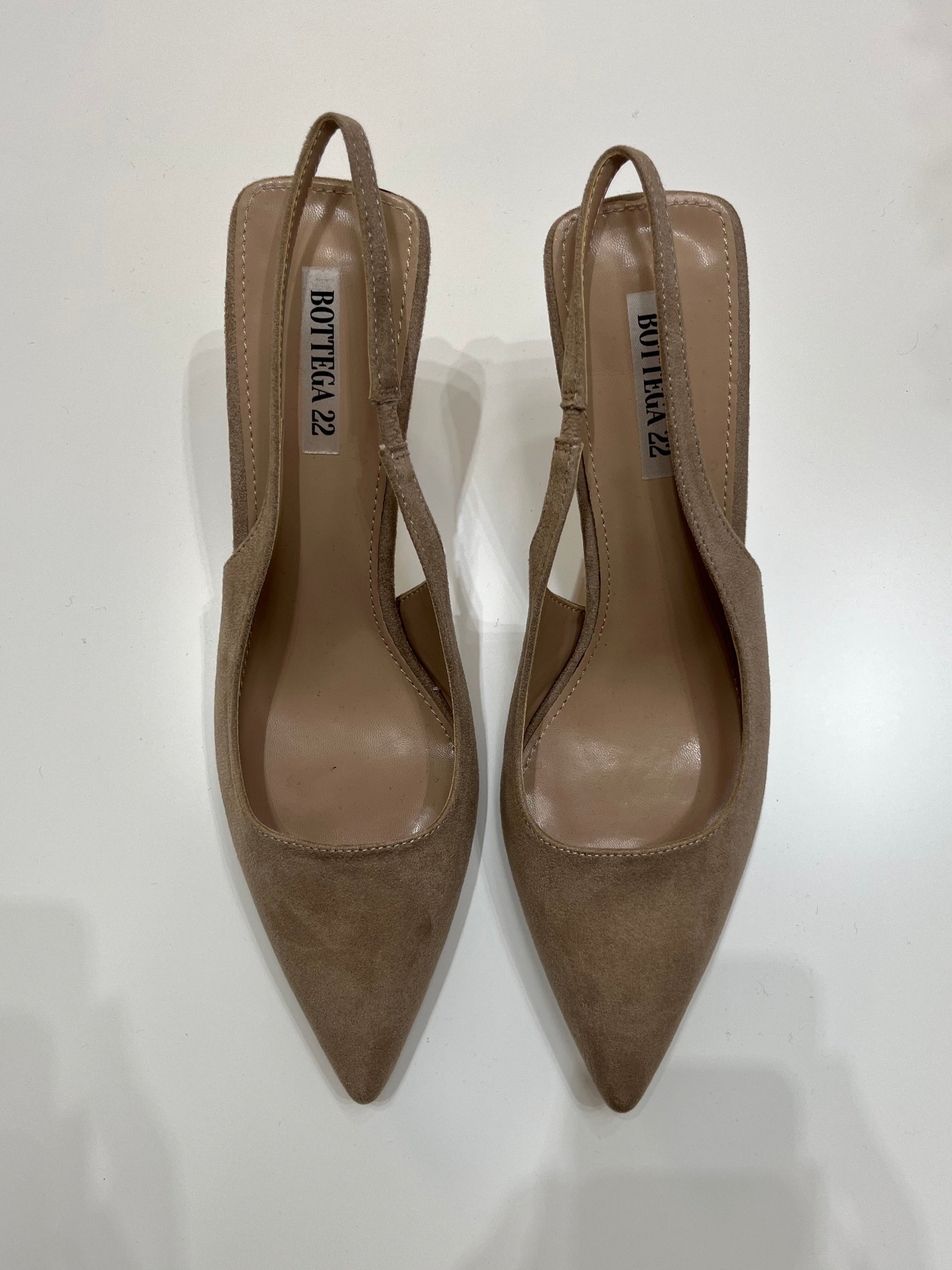 Slingback Kate – Décolleté in Suede con Tacco 8 cm