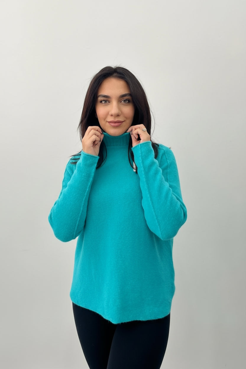 Lupetto Candy Morbido in Maglia - Dolcevita Donna