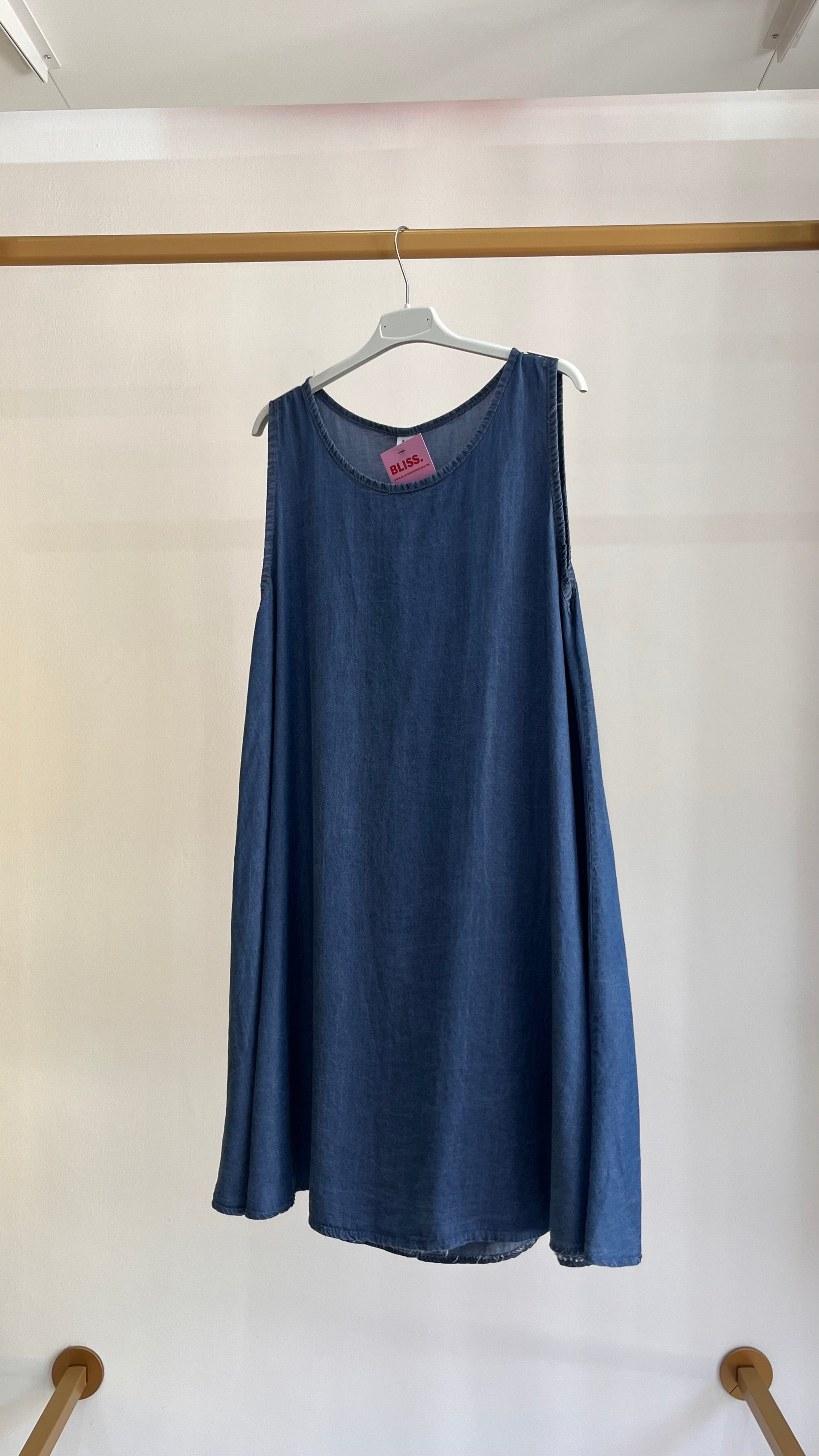 Vestito Denisse - Abito corto effetto denim