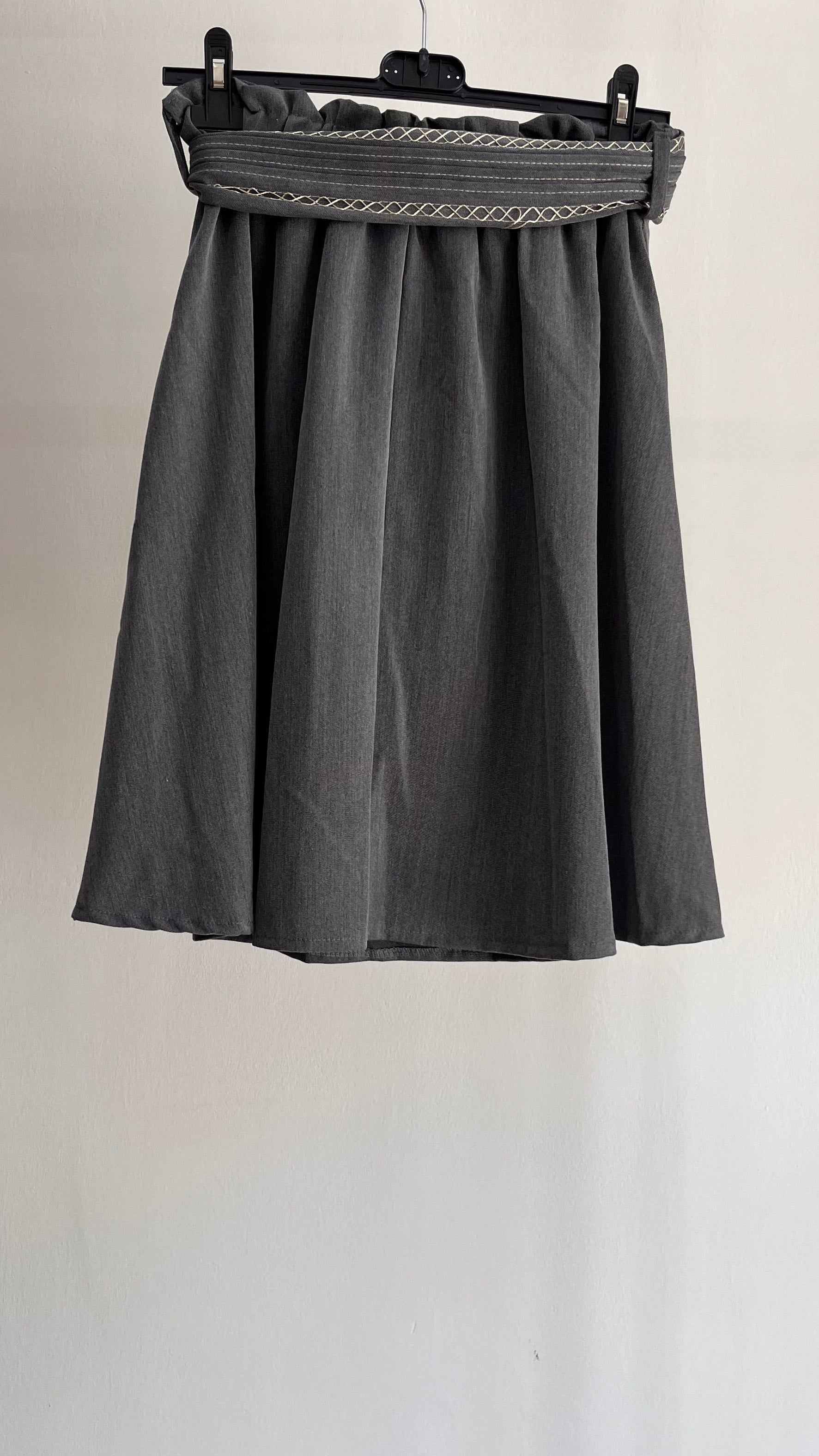 Gonna Stella - Gonna Midi stile Paper-Bag con Cintura