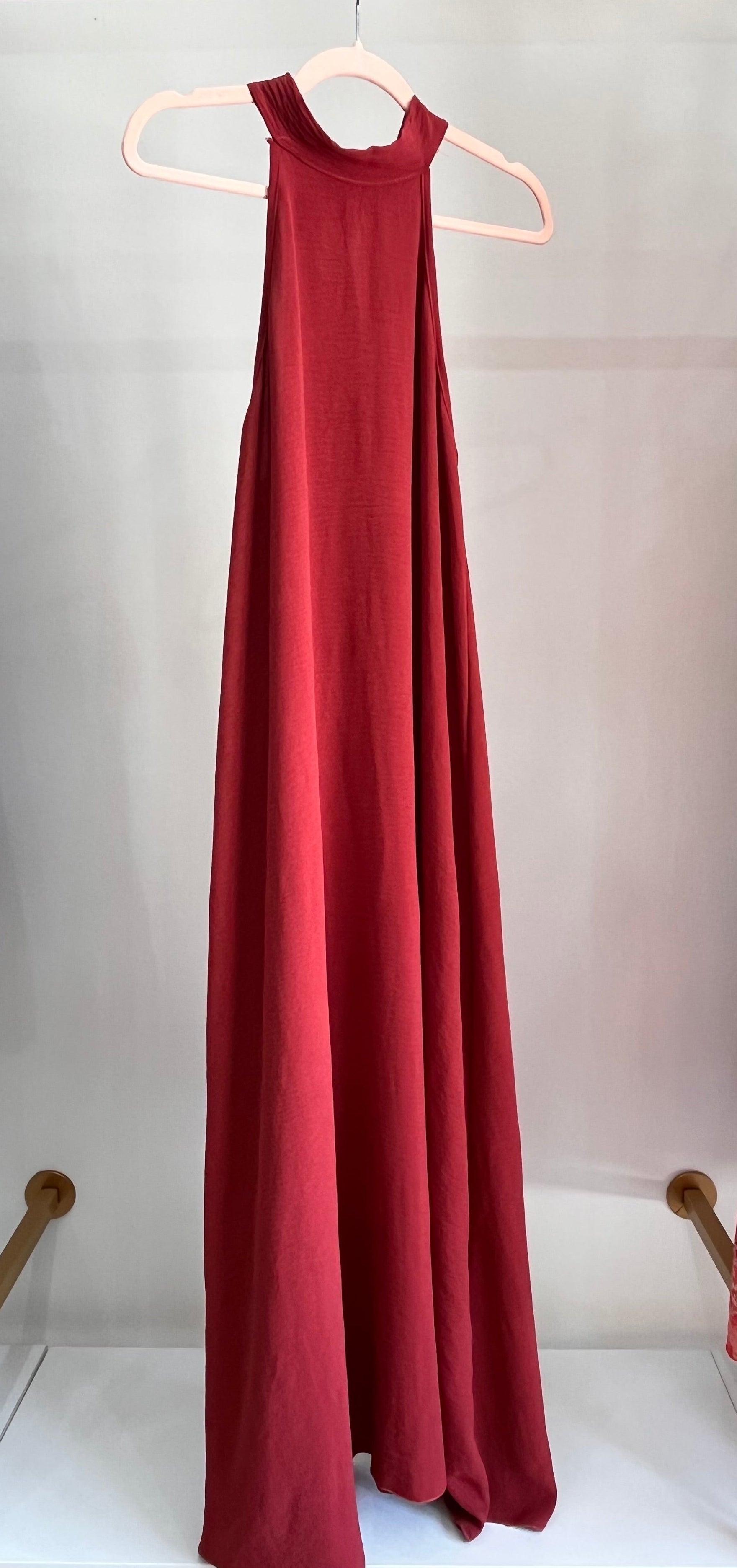 Abito Annette - Vestito Maxi con Scollo all'Americana