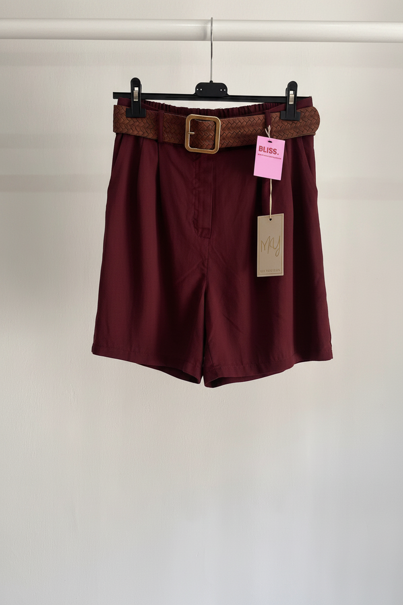 Pantaloncino Rita – Shorts Sartoriale a Vita Alta