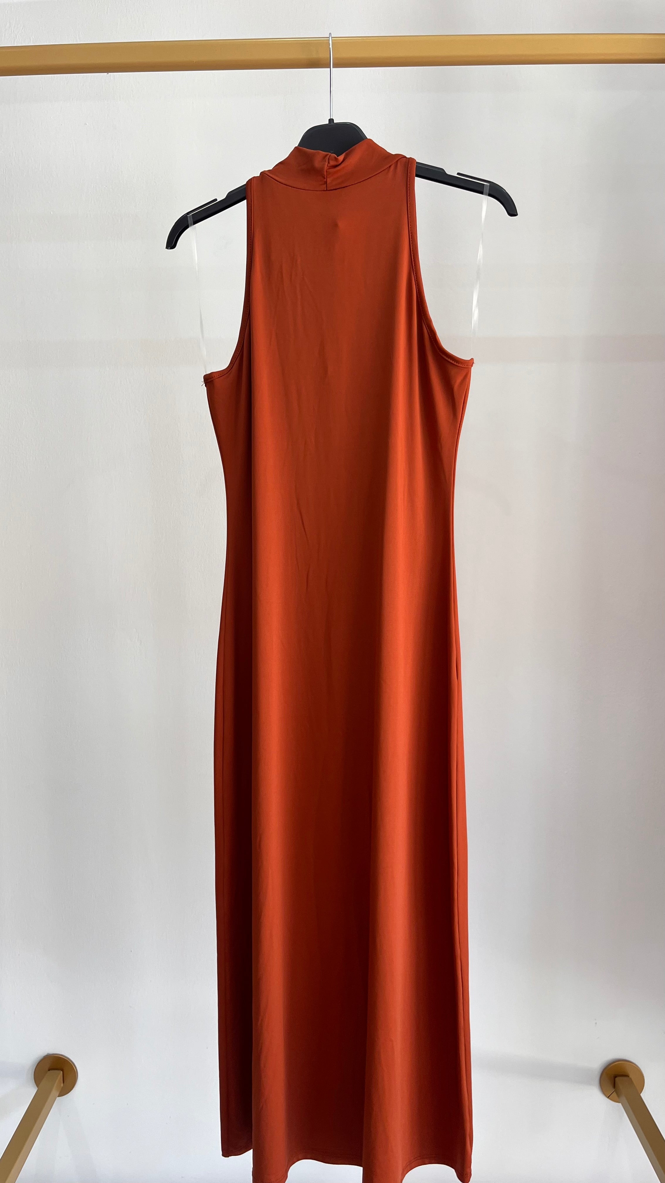 Vestito Silvana – Abito Midi Halter Neck Senza Maniche