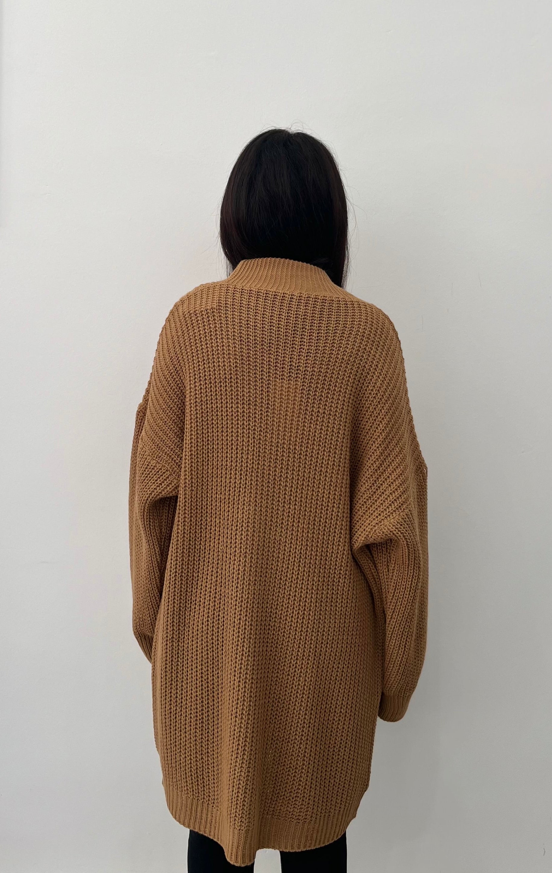 Cardigan Siena - Cardigan Lavorato a Maglia Caramello