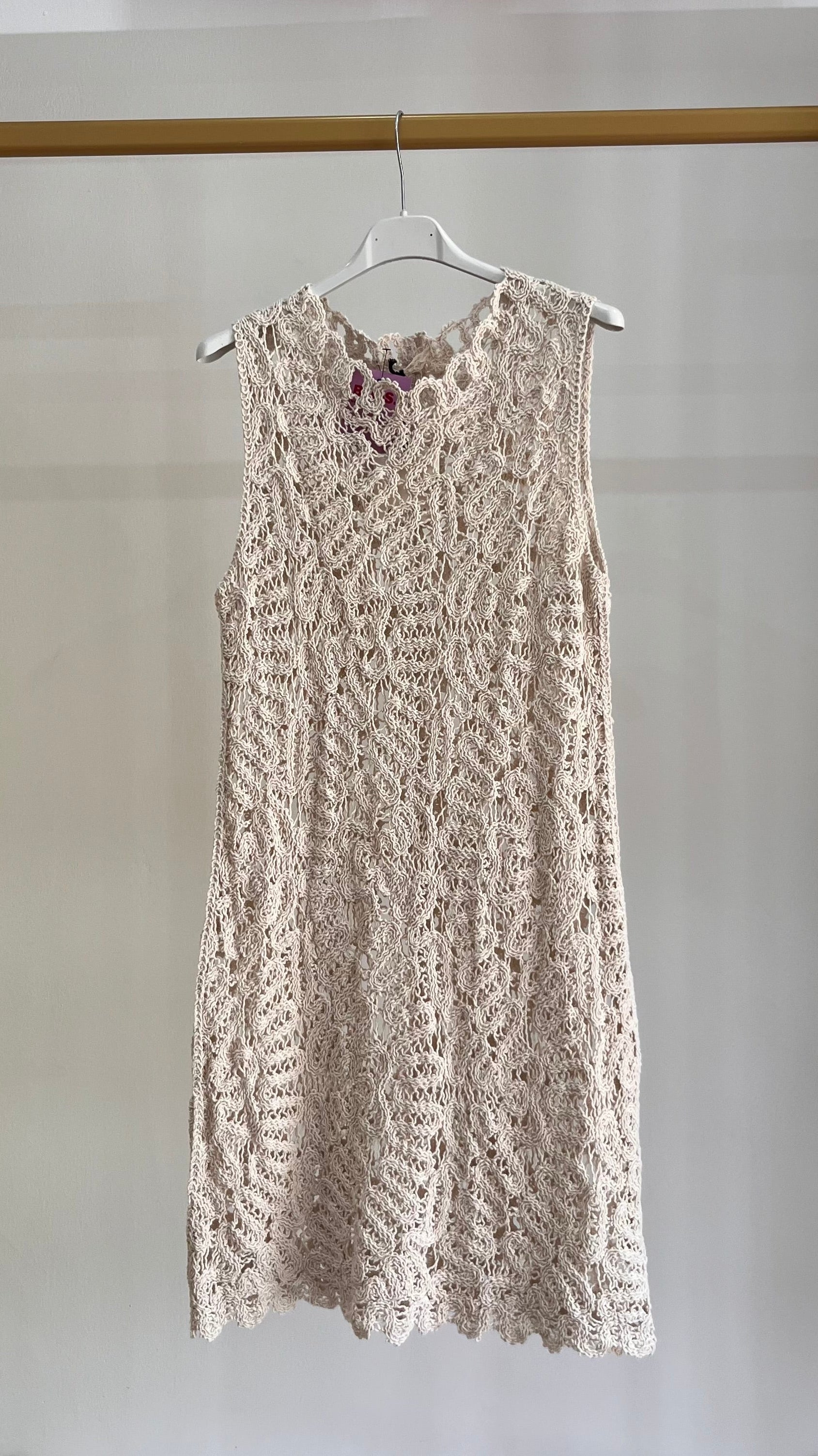Copricostume Nerea - Abito corto in pizzo crochet