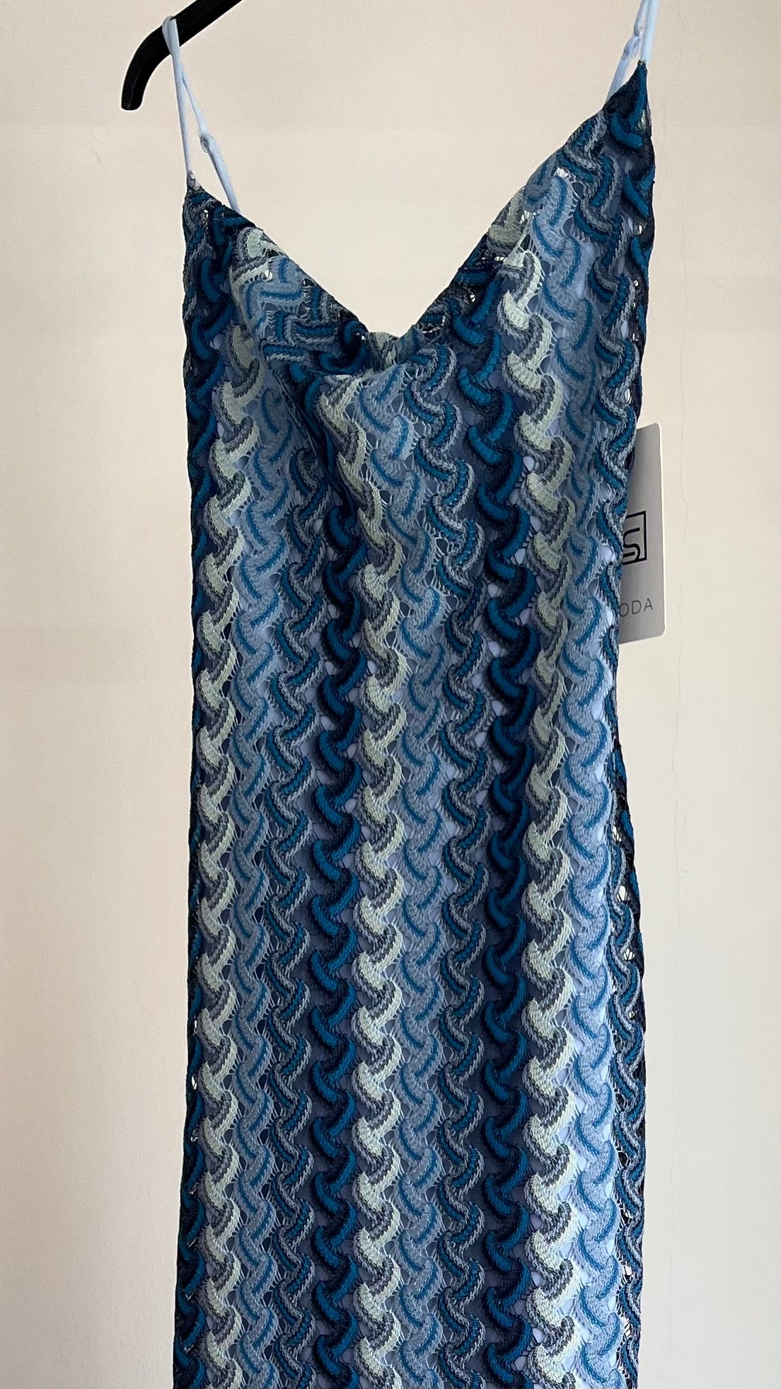 Vestito Nerea – Abito Midi in Pizzo Blu