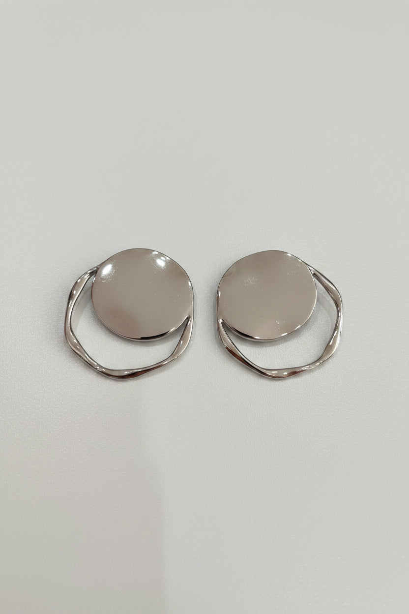 Orecchini Viola – Orecchini Disco metallico
