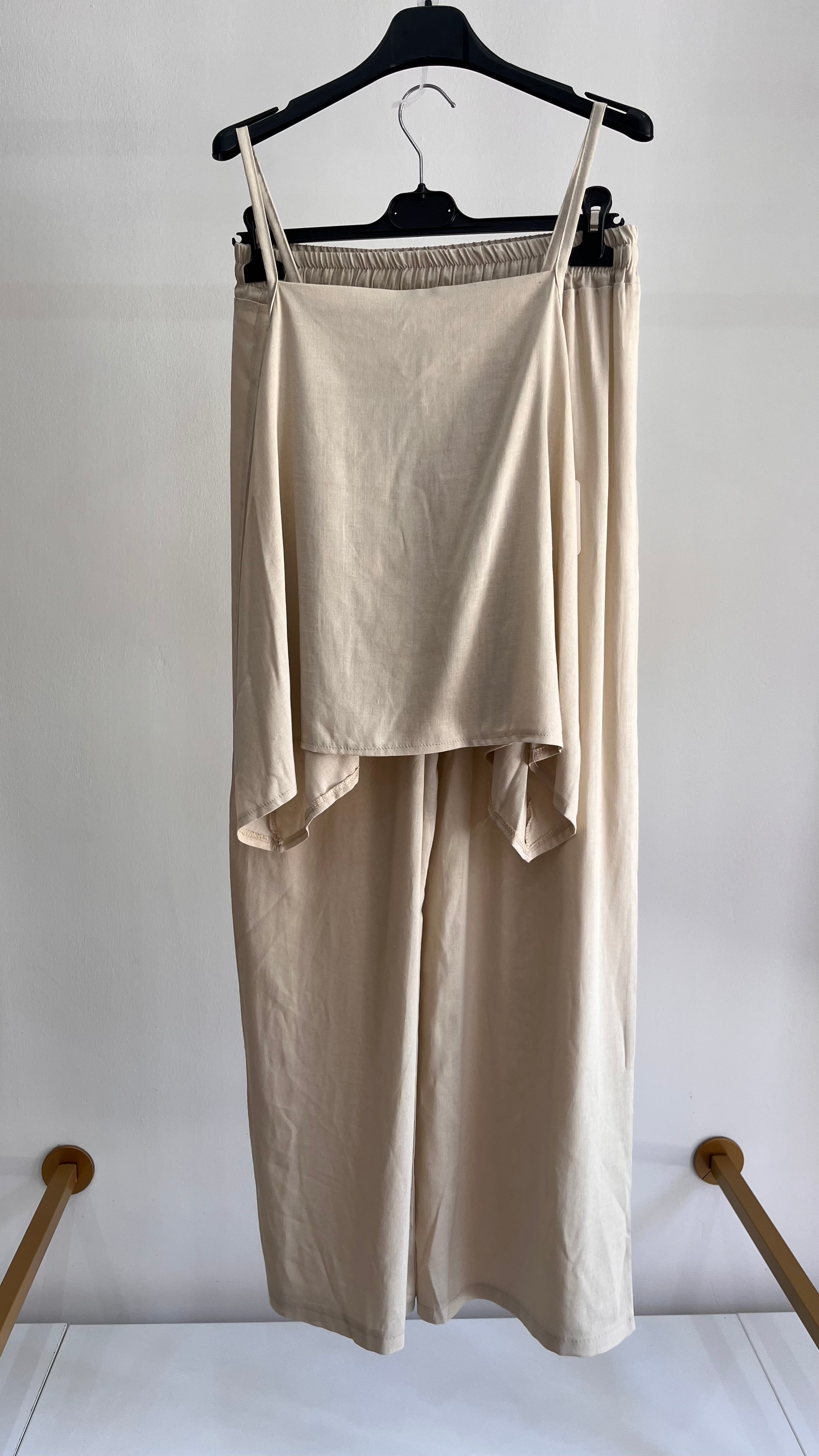 Coordinato Chiara – Top e Pantaloni in Misto Lino