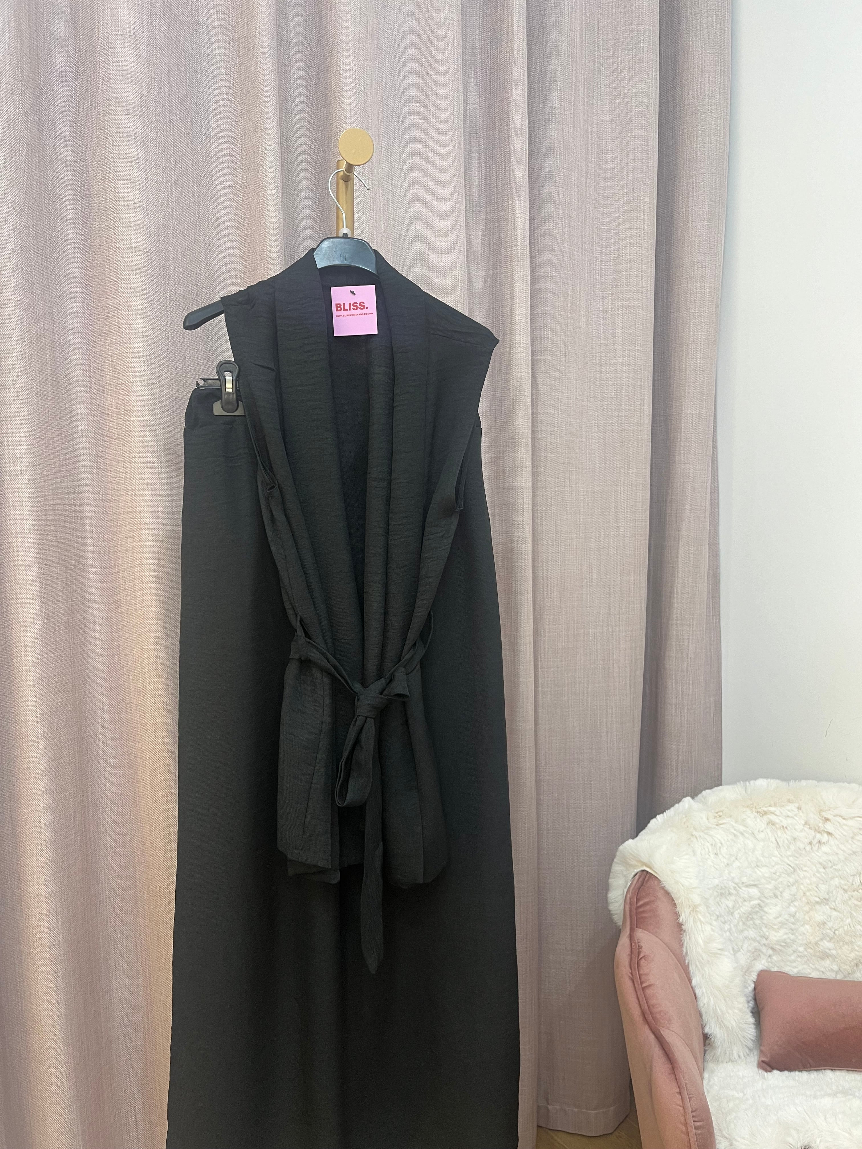 Coordinato Letizia – Gilet con Cintura e Pantalone | Taglia Unica
