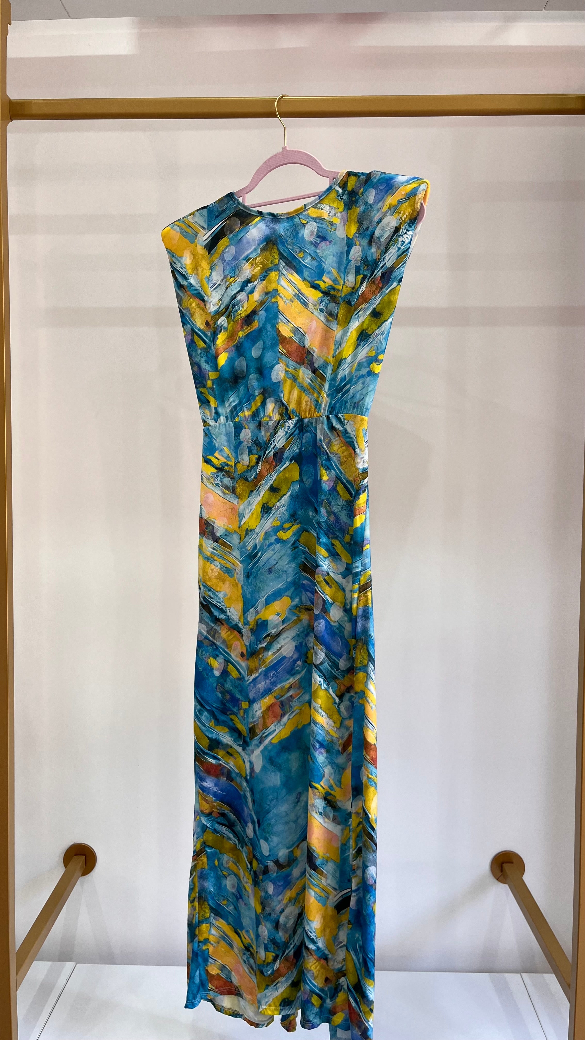 Vestito Francesca - Abito Fantasia con dettaglio Frontale e Spacco Elegante