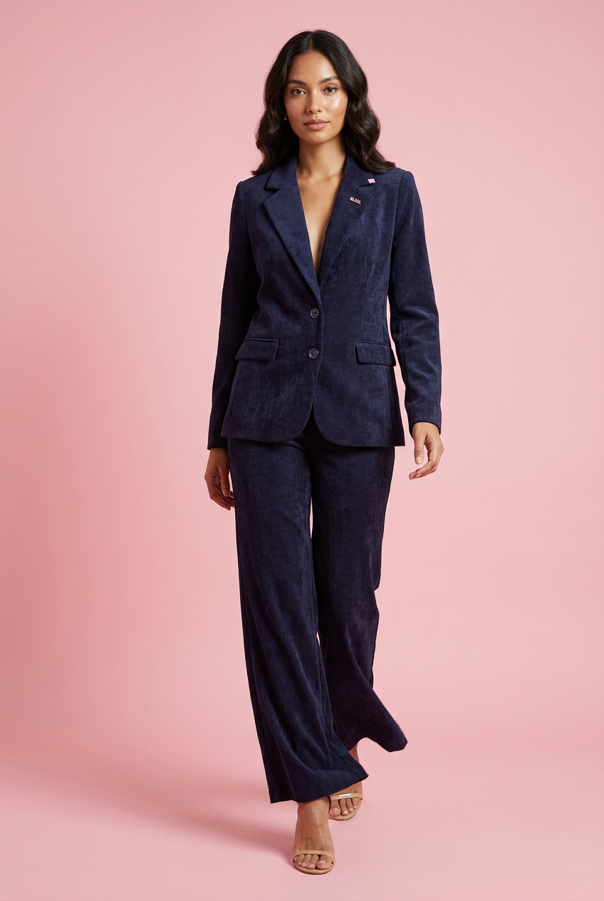 Blazer Geneva - Giacca blu scuro con revers e bottoni