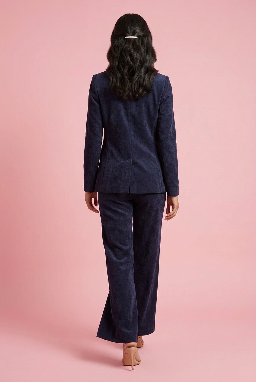 Blazer Geneva - Giacca blu scuro con revers e bottoni
