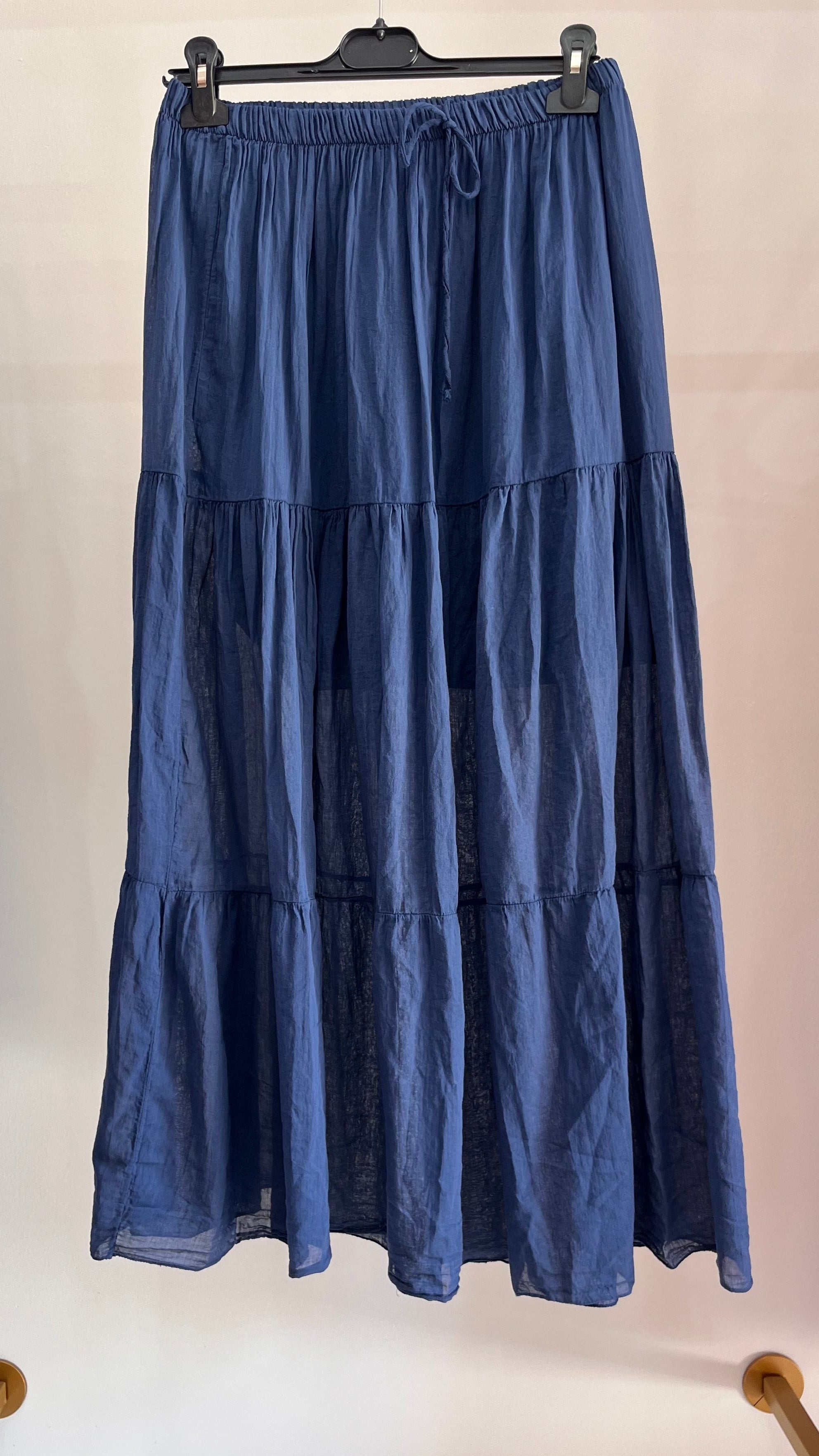 Gonna Cinzia – Gonna Lunga a Balze in Blu