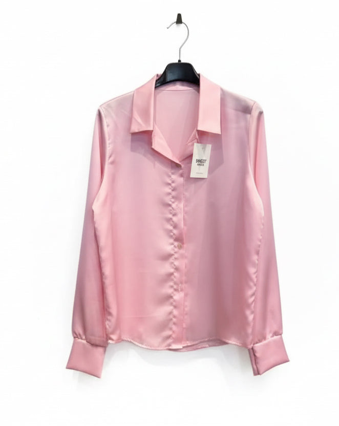 Camicia in Satin Primavera – Bliss Womens Wear