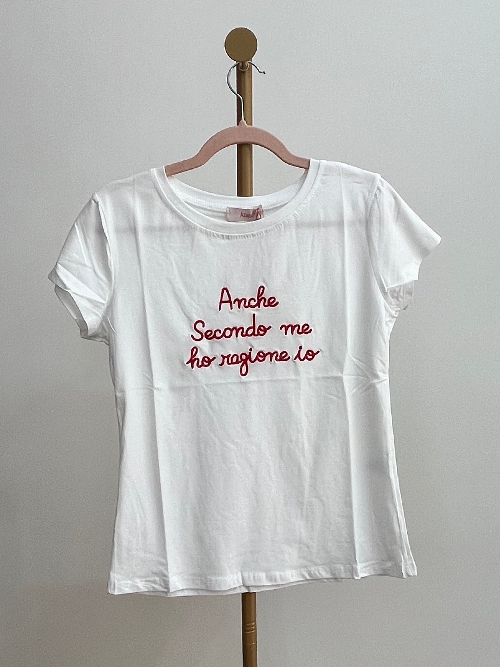 T-shirt Donna con Scritta Simpatica - Taglia Unica S-L