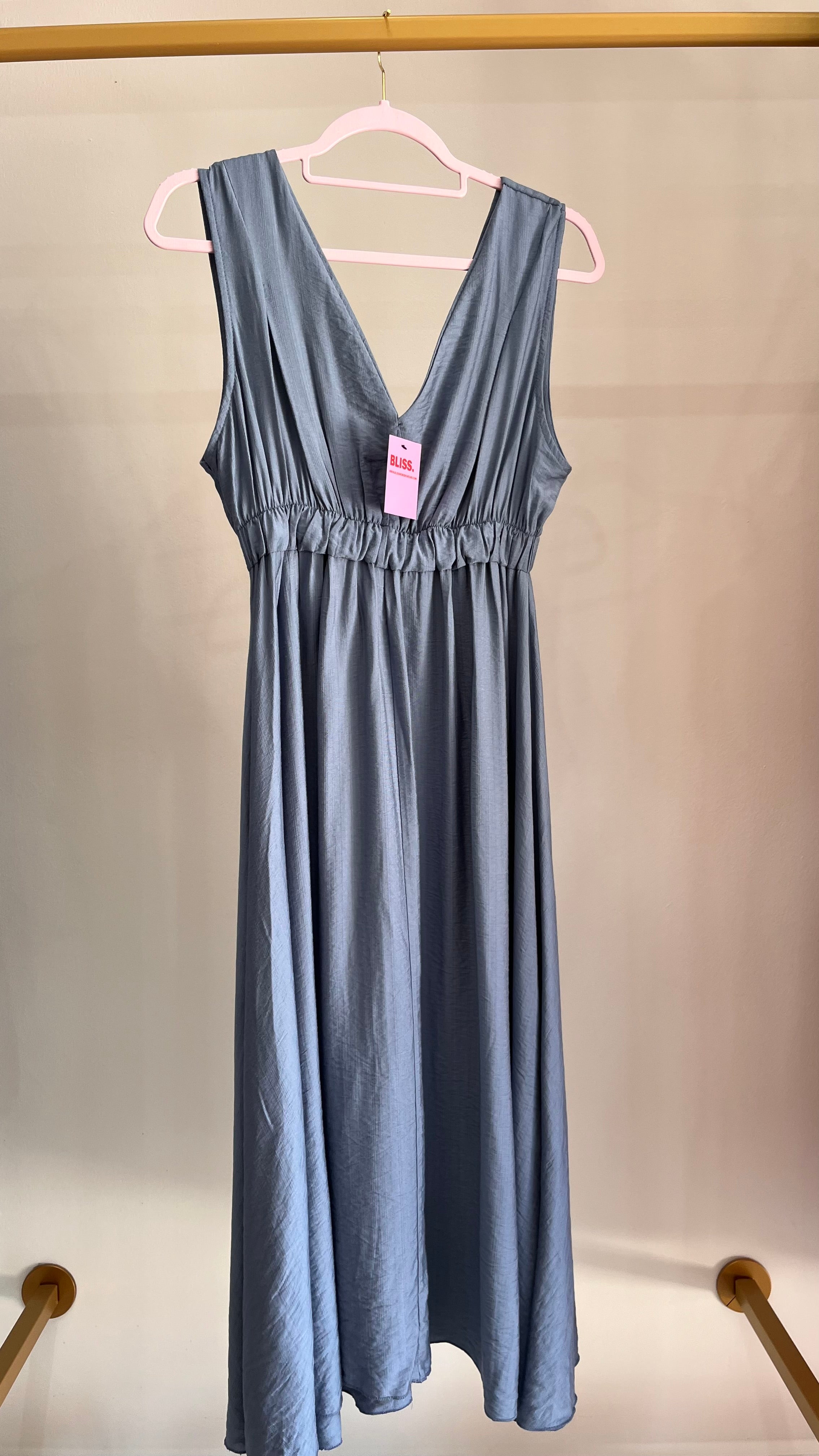 Abito Lungo Santorini – Eleganza Mediterranea