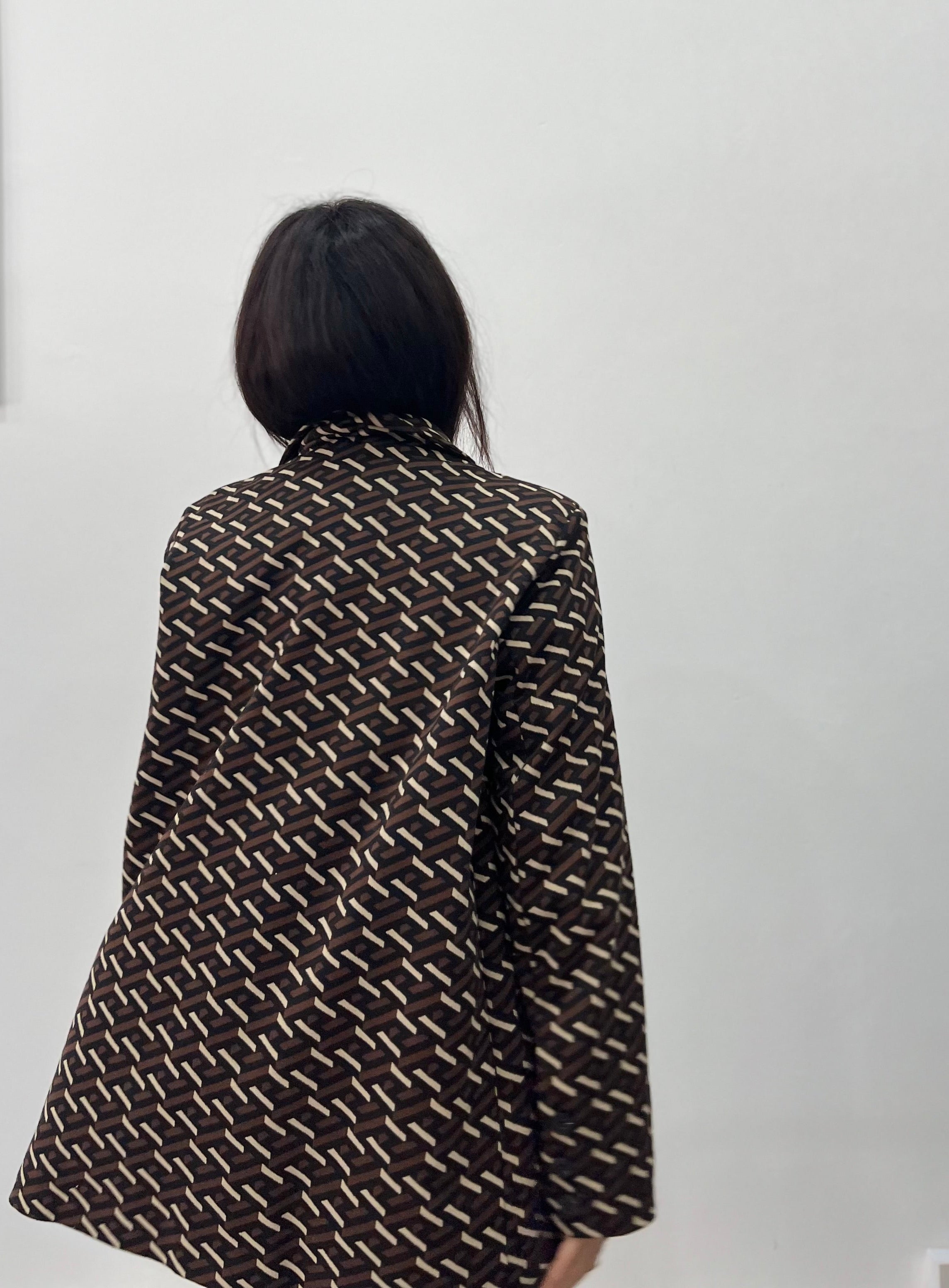 Blazer Giorgia Oversize Fantasia Geometrica - Giacca Donna