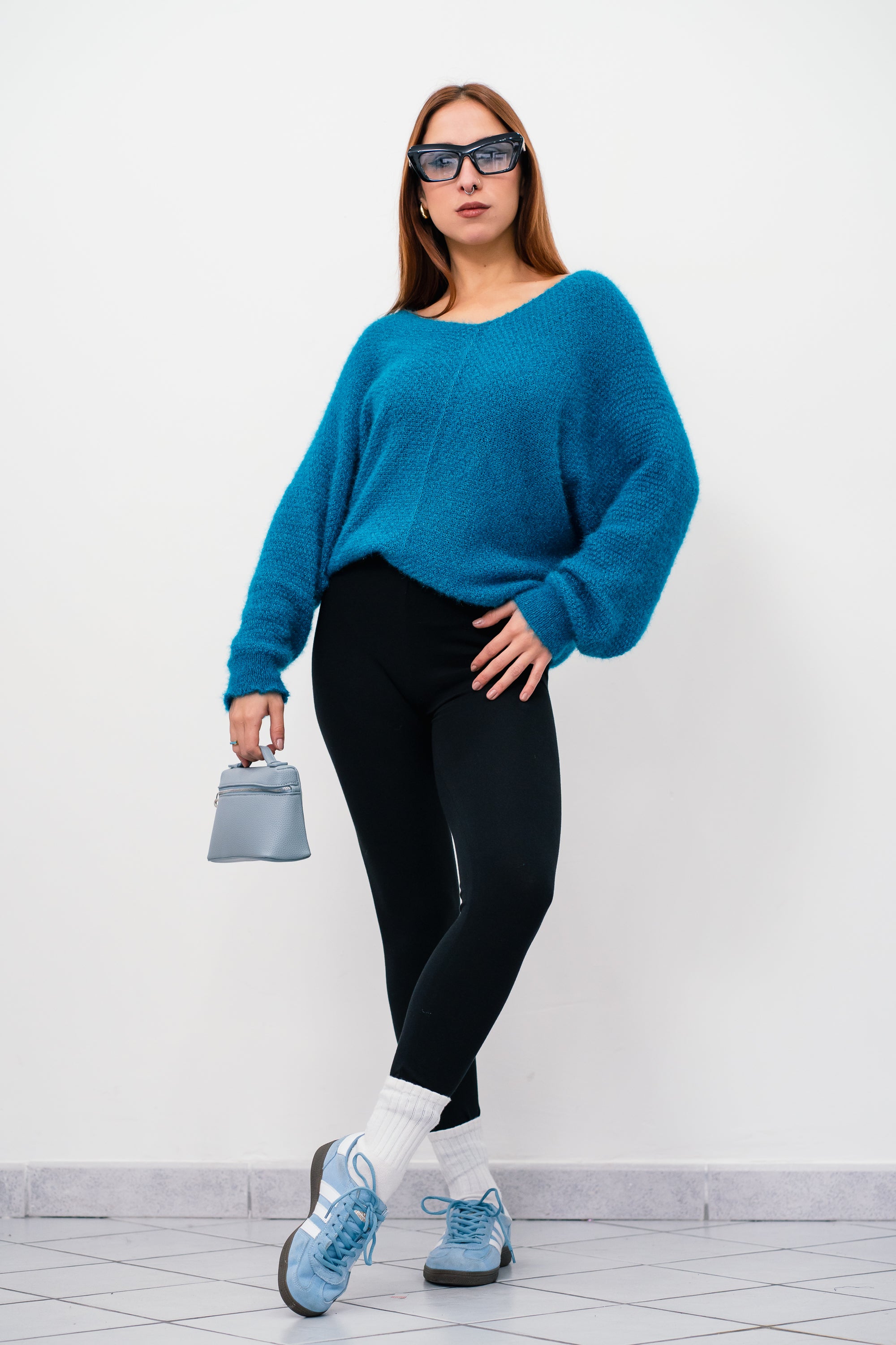 Leggings Nero Donna Cotone - Leggings Classici