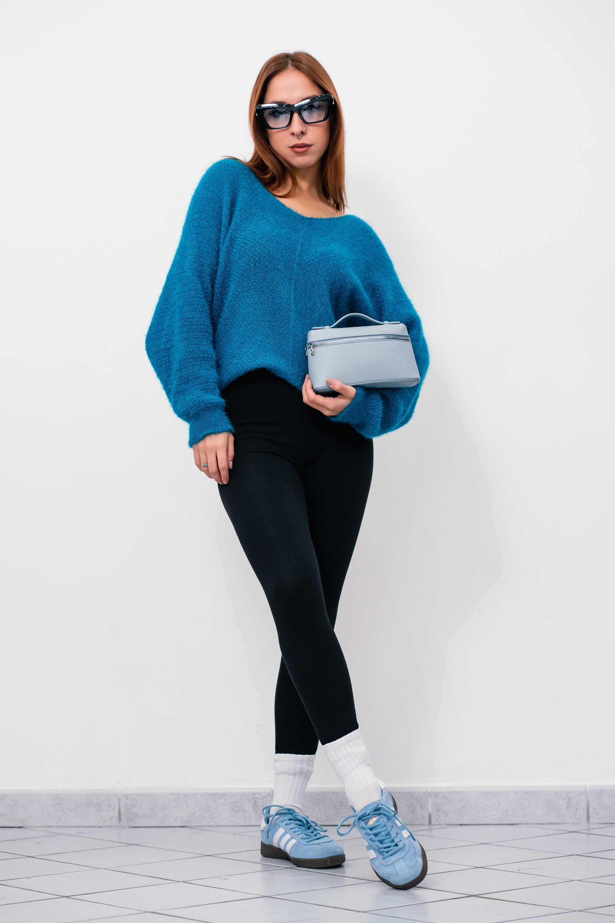 Leggings Nero Donna Cotone - Leggings Classici