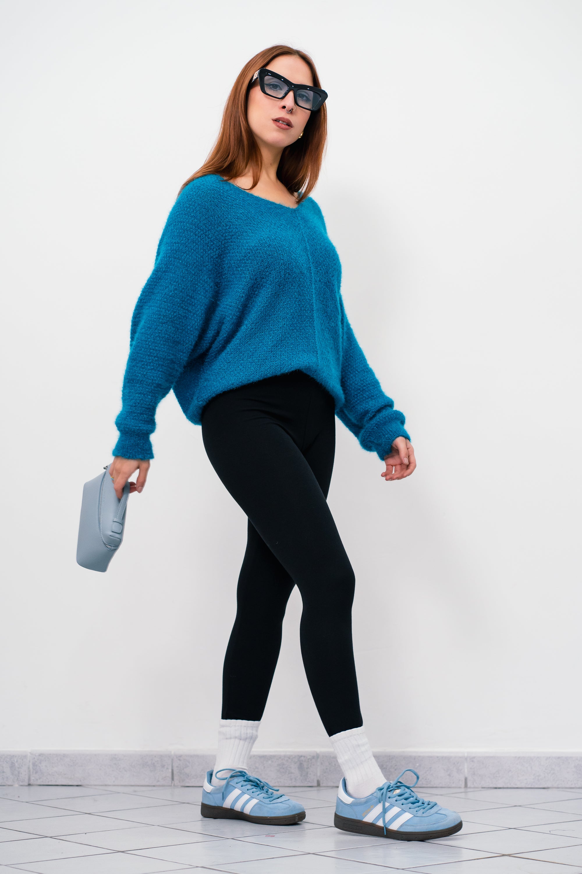 Leggings Nero Donna Cotone - Leggings Classici