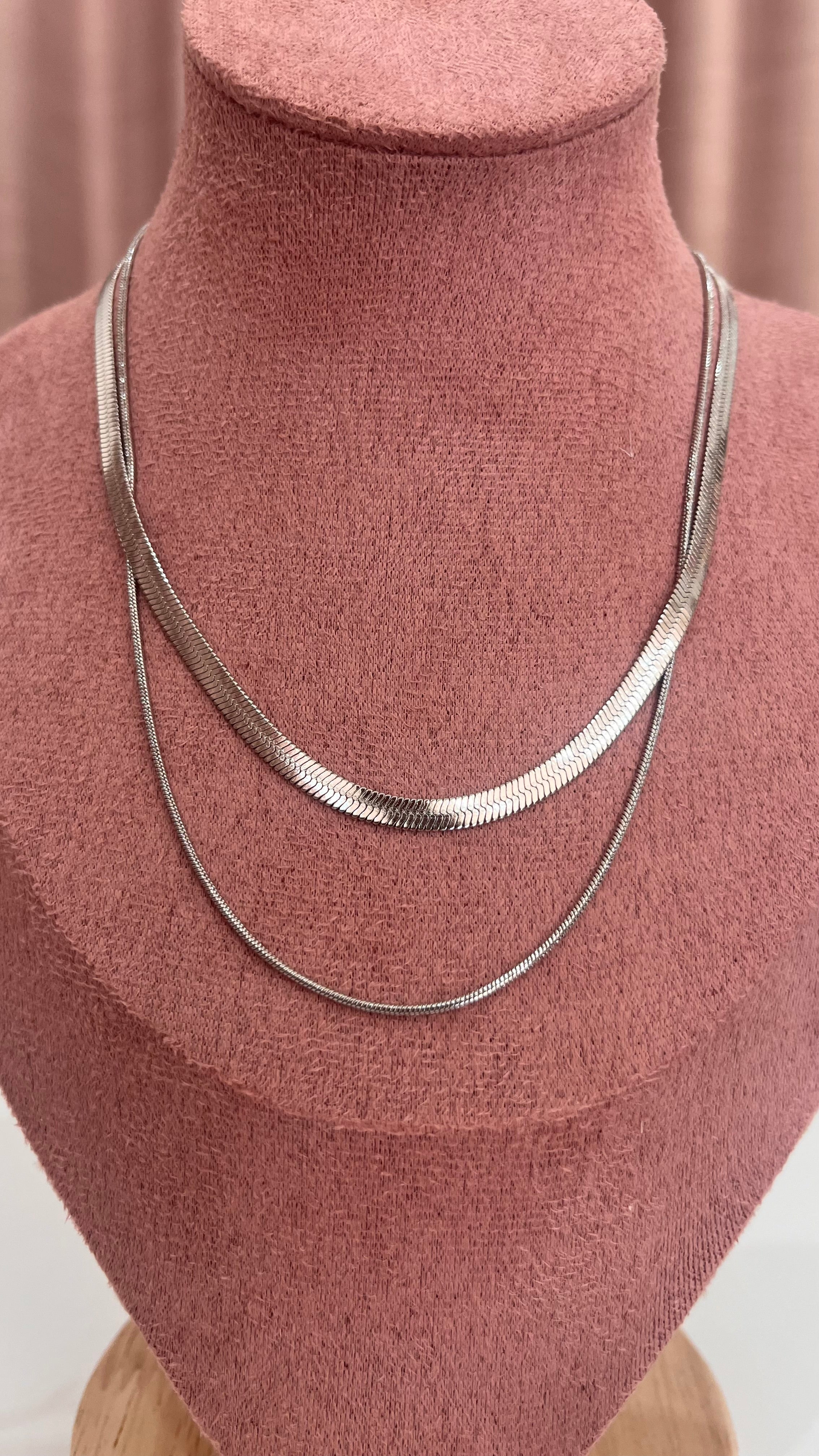 Collana Fabrizia – Doppio Filo Snake in Argento