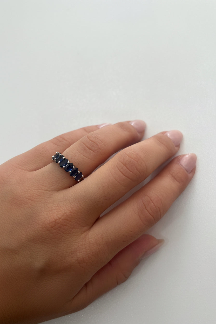Anello Anastasia - Anello Veretta Eternity | Fedina con Cristalli Argento