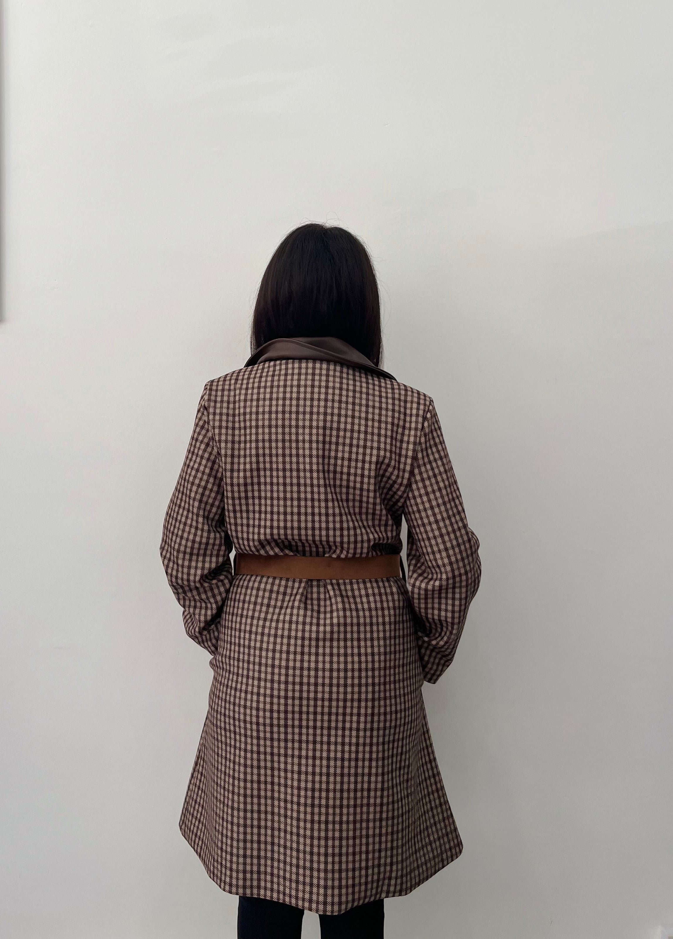 Trench Audrey con Dettagli Ecopelle - Cappotto Elegante Donna