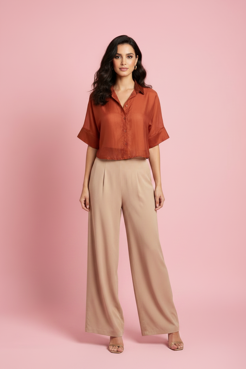 Camicia Loredana – Camicia in Tessuto Trasparente